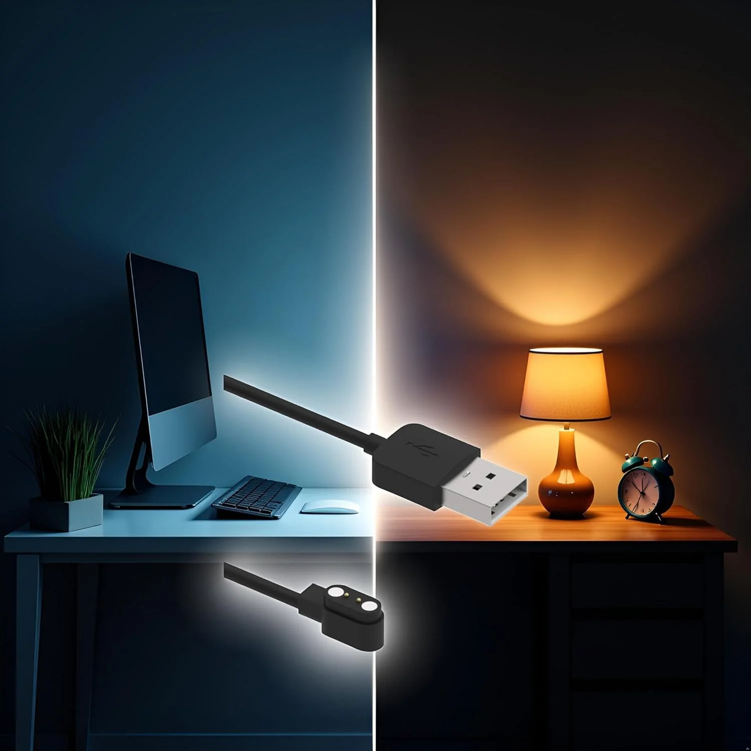 کابل شارژر مشکی سازگار با ساعت هوشمند Da Fit، کابل شارژر USB جایگزین به طول 3.3 فوت برای ساعت هوشمند، کابل و شارژر جایگزین ساعت هوشمند، تلفن های همراه و لوازم جانبی کابل شارژر مشکی سازگار با ساعت هوشمند Da Fit، کابل شارژر USB جایگزین به طول 3.3 فوت برای ساعت هوشمند، کابل و شارژر جایگزین ساعت هوشمند، تلفن های همراه و لوازم جانبی