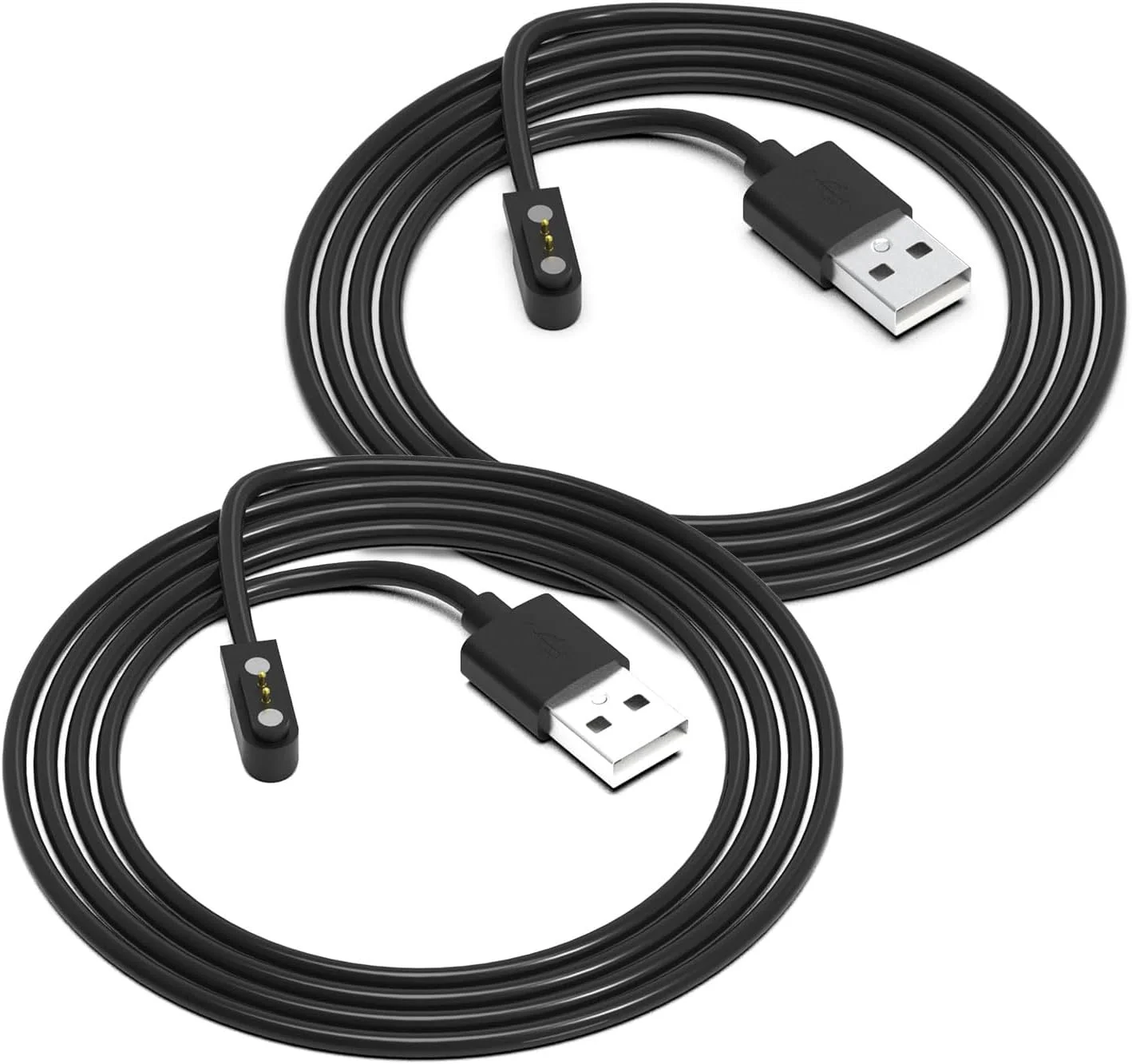 شارژر 2 پین برای بند هوشمند H، بسته 2 عددی [مدل A + مدل B، فقط یکی مناسب است] کابل شارژ USB مغناطیسی 2.8 میلی متری برای ساعت های هوشمند با برنامه H Band