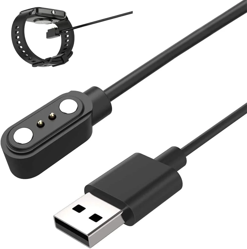 کابل شارژ مغناطیسی 2 پین ساعت هوشمند آزون - برای YAMAY VeryFitPro SW023، برای ID205L، برای SW021، برای ID205U، برای ID205S، برای SW025، برای Uwatch 3S، 3، 2، 2S - شارژر USB