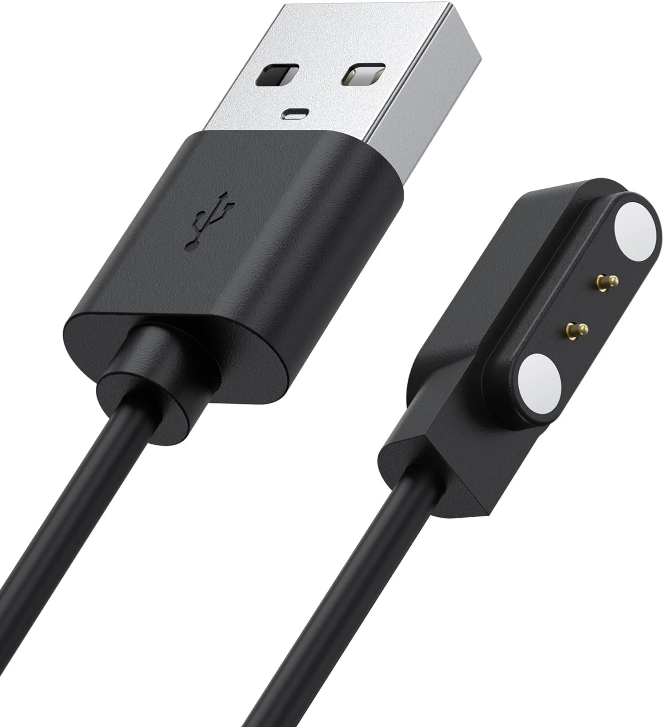 شارژر ساعت هوشمند رفلکس اکتیو، 2 پین مغناطیسی مشکی، کابل شارژ USB مغناطیسی