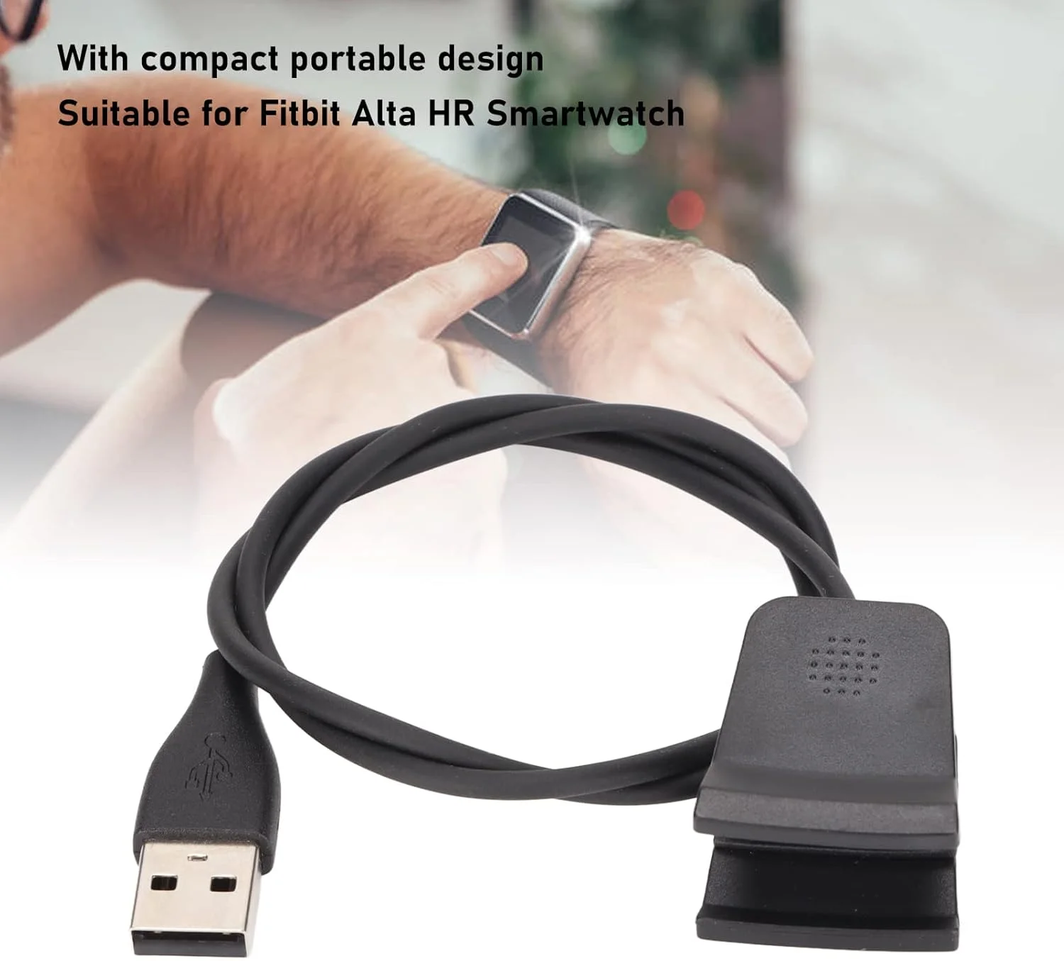 پایه شارژر و کابل USB برای ساعت هوشمند Fitbit Alta HR، کابل 0.5 متری، مشکی، مخصوص ساعت هوشمند Fitbit Alta HR پایه شارژر و کابل USB برای ساعت هوشمند Fitbit Alta HR، کابل 0.5 متری، مشکی، مخصوص ساعت هوشمند Fitbit Alta HR