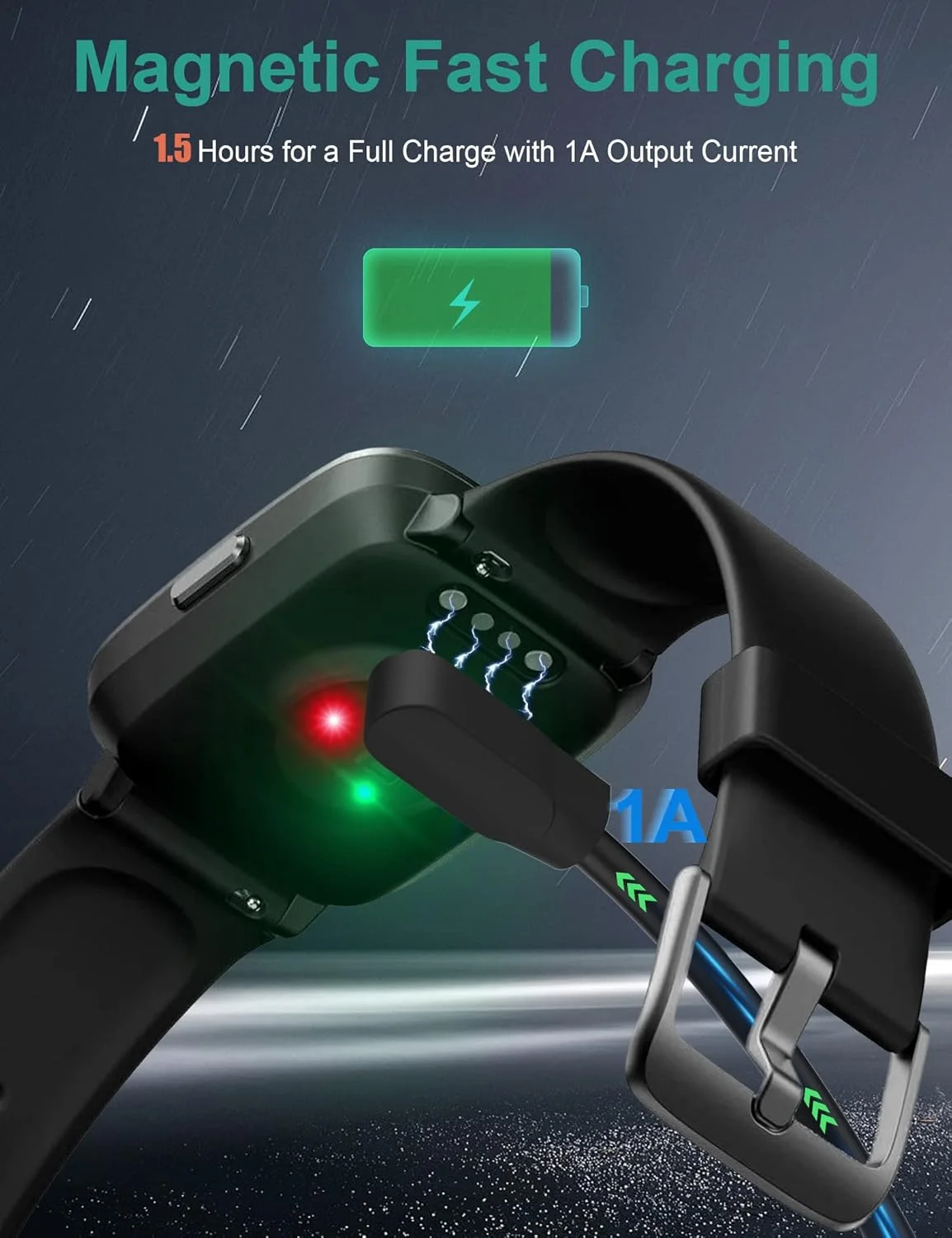 کابل شارژر ساعت هوشمند Bicmice برای YAMAY VeryFitPro SW023 ID205L SW021 ID205U ID205S SW025 Uwatch 3S 3 2 2S کابل شارژ مغناطیسی USB