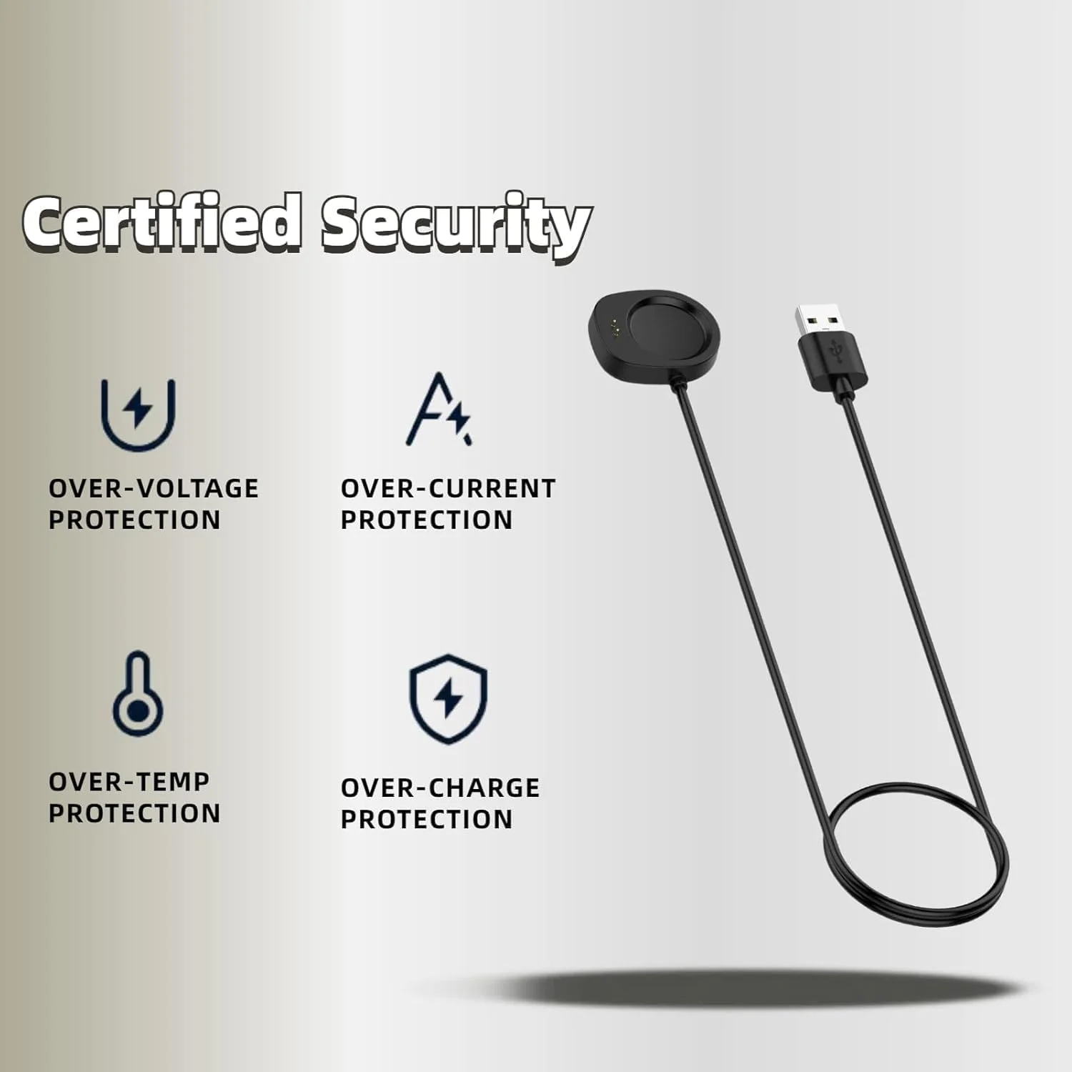 کابل شارژ Azonee سازگار با ساعت هوشمند Amazfit T-Rex 3 و Amazfit Balance، کابل USB A مغناطیسی سریع 1 متری جایگزین برای لوازم جانبی Balance A2286 (مشکی، 2 عدد) کابل شارژ Azonee سازگار با ساعت هوشمند Amazfit T-Rex 3 و Amazfit Balance، کابل USB A مغناطیسی سریع 1 متری جایگزین برای لوازم جانبی Balance A2286 (مشکی، 2 عدد)