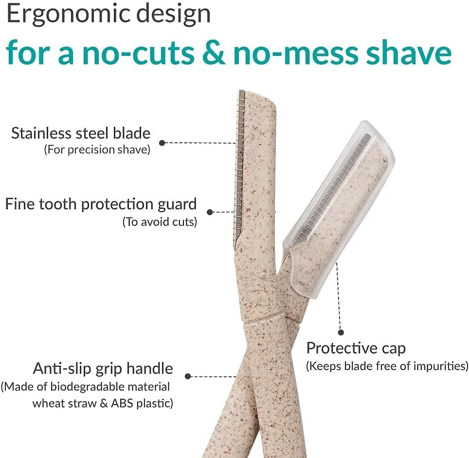 پک اصلاح موهای صورت زنانه Sirona | تیغ صورت قابل استفاده مجدد (3 تیغ) به همراه ژل آلوئه ورا بعد از اصلاح - 100 گرم | مناسب برای ابرو، لب بالا، پیشانی، موهای کرکی، چانه و خط ریش پک اصلاح موهای صورت زنانه Sirona | تیغ صورت قابل استفاده مجدد (3 تیغ) به همراه ژل آلوئه ورا بعد از اصلاح - 100 گرم | مناسب برای ابرو، لب بالا، پیشانی، موهای کرکی، چانه و خط ریش