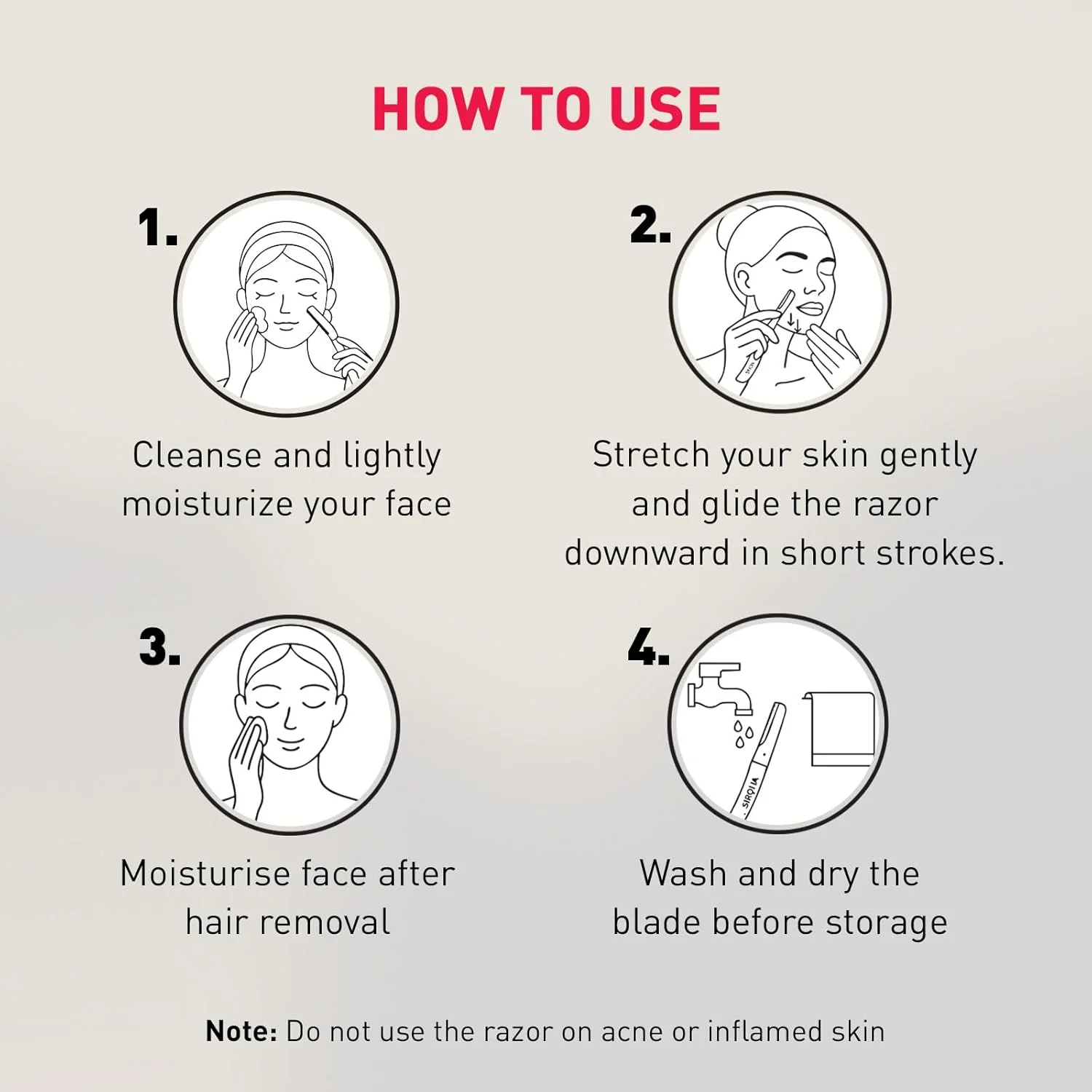 تیغ اصلاح زنانه سیرونا مدل Blink | مناسب برای از بین بردن موهای صورت و بالای لب، حالت دهنده ابرو و ابزار درماپلنینگ - 3 تیغ (Blink) تیغ اصلاح زنانه سیرونا مدل Blink | مناسب برای از بین بردن موهای صورت و بالای لب، حالت دهنده ابرو و ابزار درماپلنینگ - 3 تیغ (Blink)