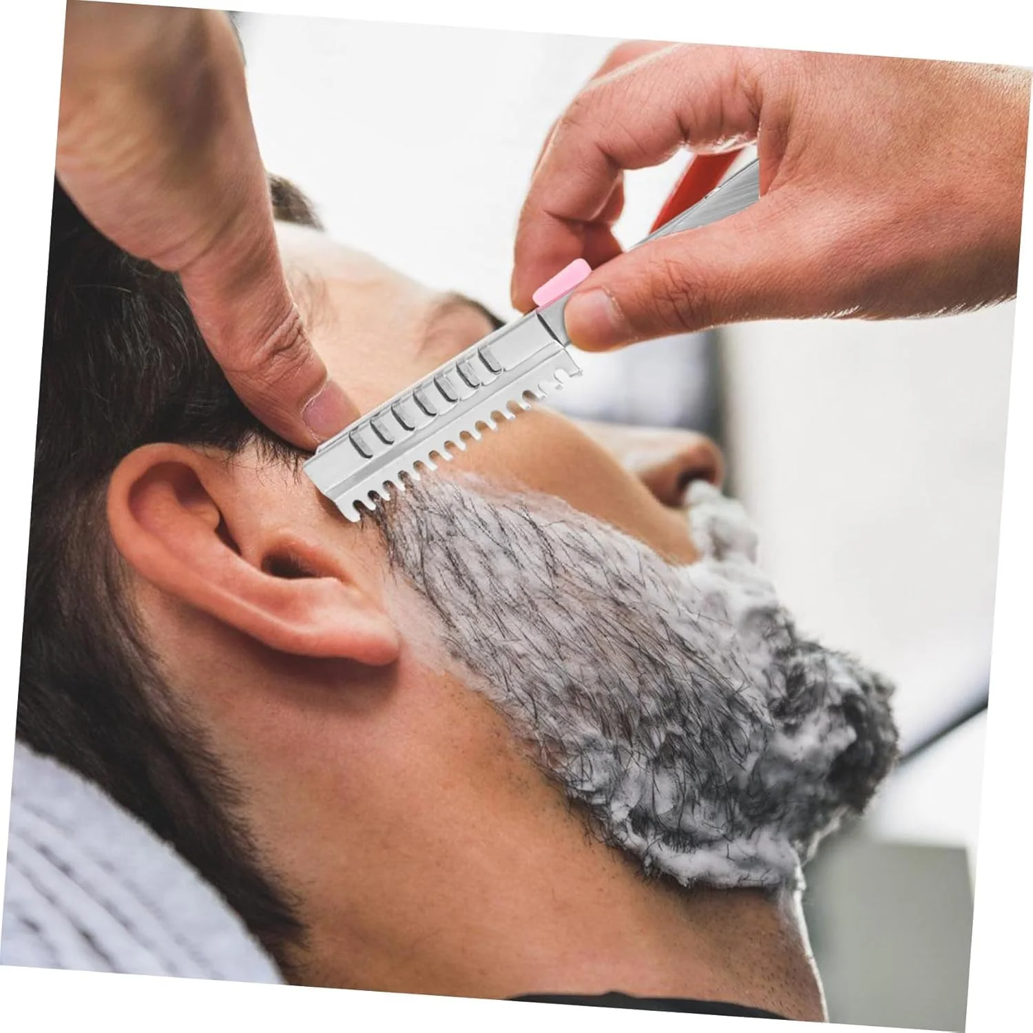 ابزار اصلاح صورت مردانه، تیغ تاشو دستی قابل حمل با 10 تیغه، ابزار حالت دهی ابرو، تیغ تراش بادوام فولادی برای اصلاح ریش و مو، تیغ های سلمانی قدیمی برای استفاده در خانه و سالن ابزار اصلاح صورت مردانه، تیغ تاشو دستی قابل حمل با 10 تیغه، ابزار حالت دهی ابرو، تیغ تراش بادوام فولادی برای اصلاح ریش و مو، تیغ های سلمانی قدیمی برای استفاده در خانه و سالن