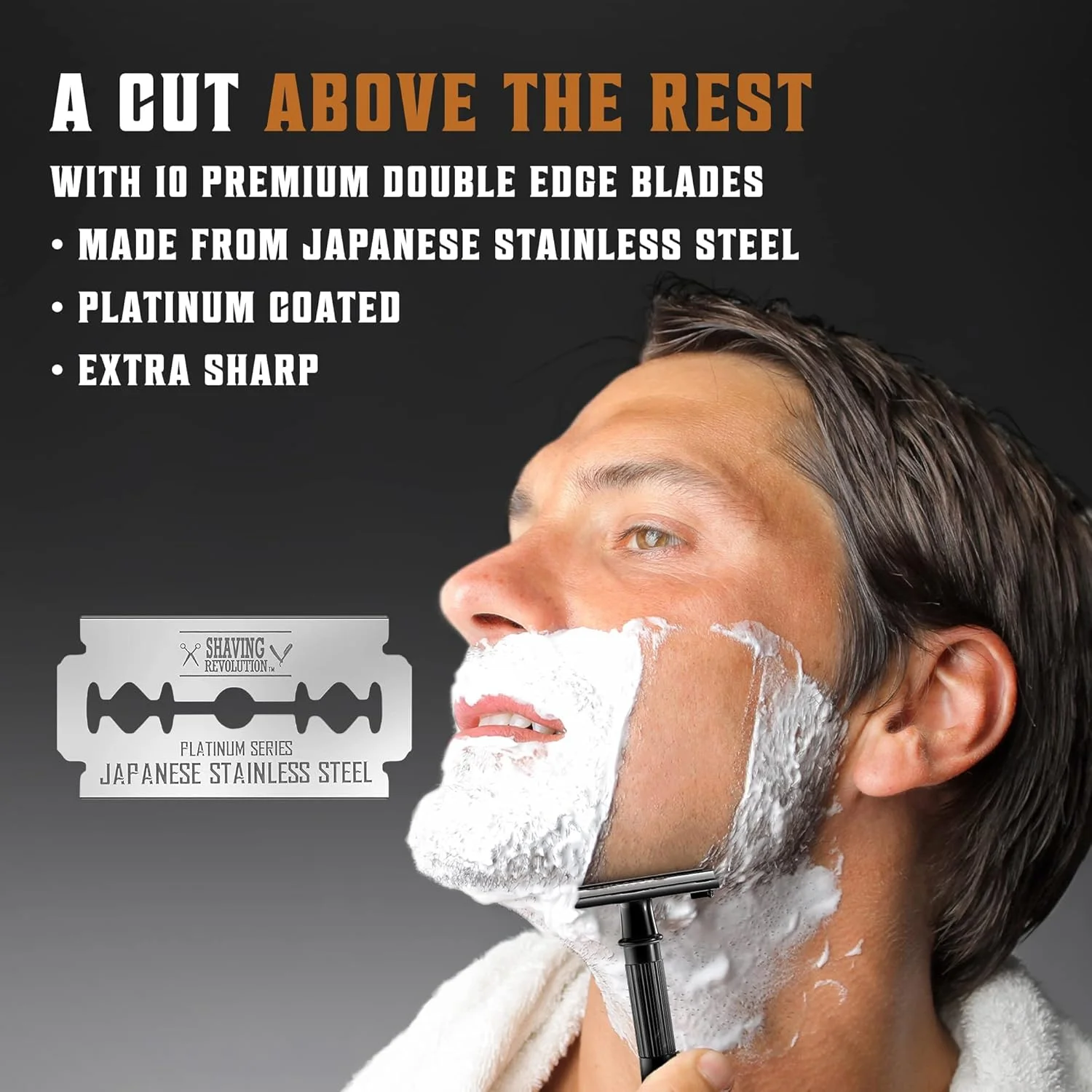 خودتراش دو لبه مردانه SHAVING REVOLUTION + 10 تیغ - خودتراش پروانه ای با 10 تیغ دو لبه استیل ضد زنگ ژاپنی - خودتراش اصلاح تمیز و نزدیک برای مردان - خودتراش مردانه خودتراش دو لبه مردانه SHAVING REVOLUTION + 10 تیغ - خودتراش پروانه ای با 10 تیغ دو لبه استیل ضد زنگ ژاپنی - خودتراش اصلاح تمیز و نزدیک برای مردان - خودتراش مردانه