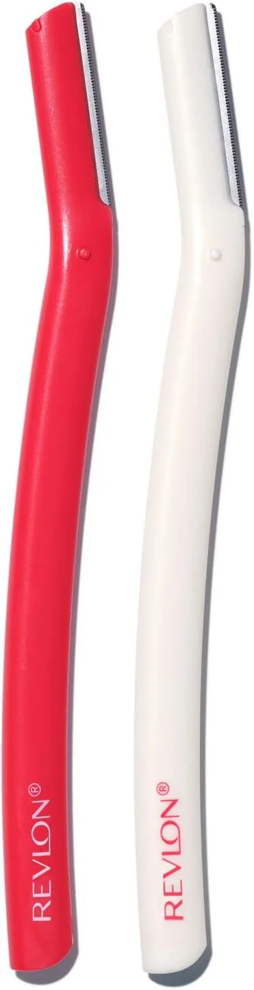 تیغ های از بین برنده موهای زائد صورت رولون، تیغ اصلاح و درماپلنینگ، لوازم آرایشی، استیل ضد زنگ (بسته 2 عددی)