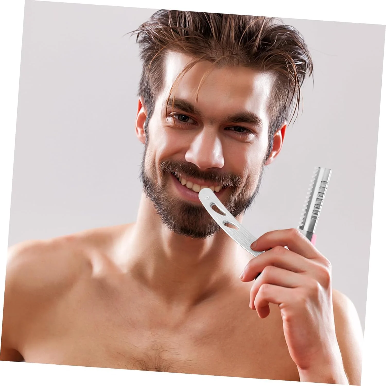 ابزار اصلاح صورت مردانه، تیغ تاشو دستی قابل حمل با 10 تیغه، ابزار حالت دهی ابرو، تیغ تراش بادوام فولادی برای اصلاح ریش و مو، تیغ های سلمانی قدیمی برای استفاده در خانه و سالن ابزار اصلاح صورت مردانه، تیغ تاشو دستی قابل حمل با 10 تیغه، ابزار حالت دهی ابرو، تیغ تراش بادوام فولادی برای اصلاح ریش و مو، تیغ های سلمانی قدیمی برای استفاده در خانه و سالن