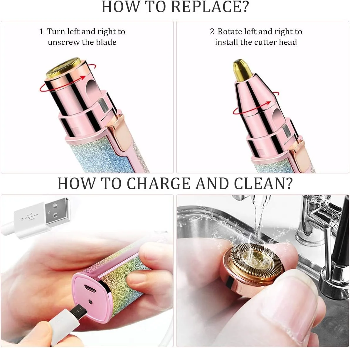 دستگاه اصلاح ابرو و موهای صورت 2 در 1 پاور MEP-2 مخصوص بانوان، ریش تراش ابرو شارژی و حذف موهای زائد بدون درد، موزن و شیور بدن برای لب، بینی، صورت و موهای گوش به همراه دو سری قابل تعویض دستگاه اصلاح ابرو و موهای صورت 2 در 1 پاور MEP-2 مخصوص بانوان، ریش تراش ابرو شارژی و حذف موهای زائد بدون درد، موزن و شیور بدن برای لب، بینی، صورت و موهای گوش به همراه دو سری قابل تعویض