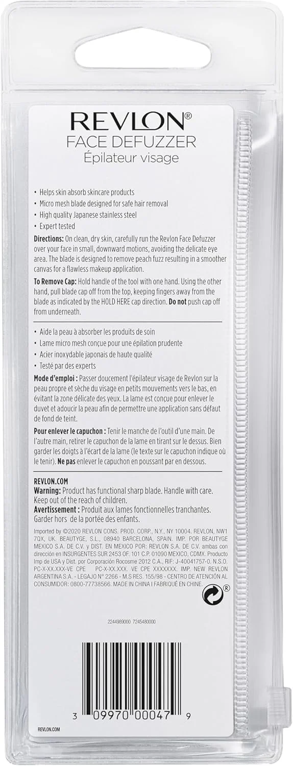 تیغ های از بین برنده موهای زائد صورت رولون، تیغ اصلاح و درماپلنینگ، لوازم آرایشی، استیل ضد زنگ (بسته 2 عددی)