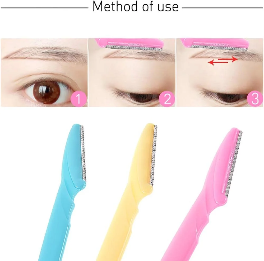 تیغ ابرو ORiTi بسته 3 عددی، اصلاح کننده و حالت دهنده با پوشش دقیق برای آقایان و بانوان، دقت و تیزی بالا برای مرتب کردن و حالت دادن به ابروها، 3 رنگ تیغ ابرو ORiTi بسته 3 عددی، اصلاح کننده و حالت دهنده با پوشش دقیق برای آقایان و بانوان، دقت و تیزی بالا برای مرتب کردن و حالت دادن به ابروها، 3 رنگ