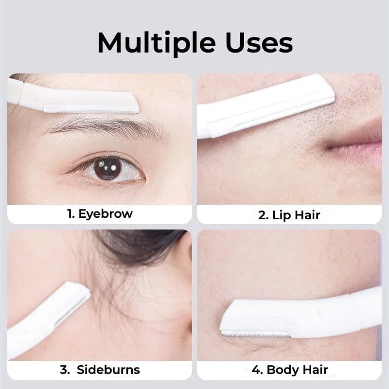 ست تیغ ابرو PANDACAMEL، ست 3 عددی ابزار اصلاح ابرو به همراه کیف نگهداری، تیغ صورت و قیچی ابرو برای زنان و مردان ست تیغ ابرو PANDACAMEL، ست 3 عددی ابزار اصلاح ابرو به همراه کیف نگهداری، تیغ صورت و قیچی ابرو برای زنان و مردان