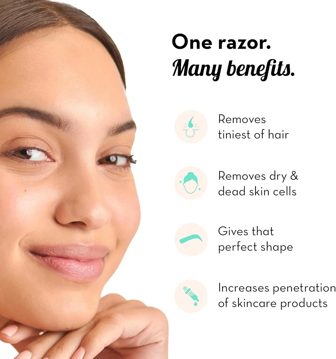 تیغ اصلاح صورت مخملی بی نقص و قابل استفاده مجدد برای بانوان (بسته 3 عددی) | تیغ ابرو و صورت با تیغه فولادی آلمانی تک | از بین بردن فوری و بدون درد موهای لب بالا، پیشانی، خط ریش | جلوگیری از تیغ تیغ اصلاح صورت مخملی بی نقص و قابل استفاده مجدد برای بانوان (بسته 3 عددی) | تیغ ابرو و صورت با تیغه فولادی آلمانی تک | از بین بردن فوری و بدون درد موهای لب بالا، پیشانی، خط ریش | جلوگیری از تیغ