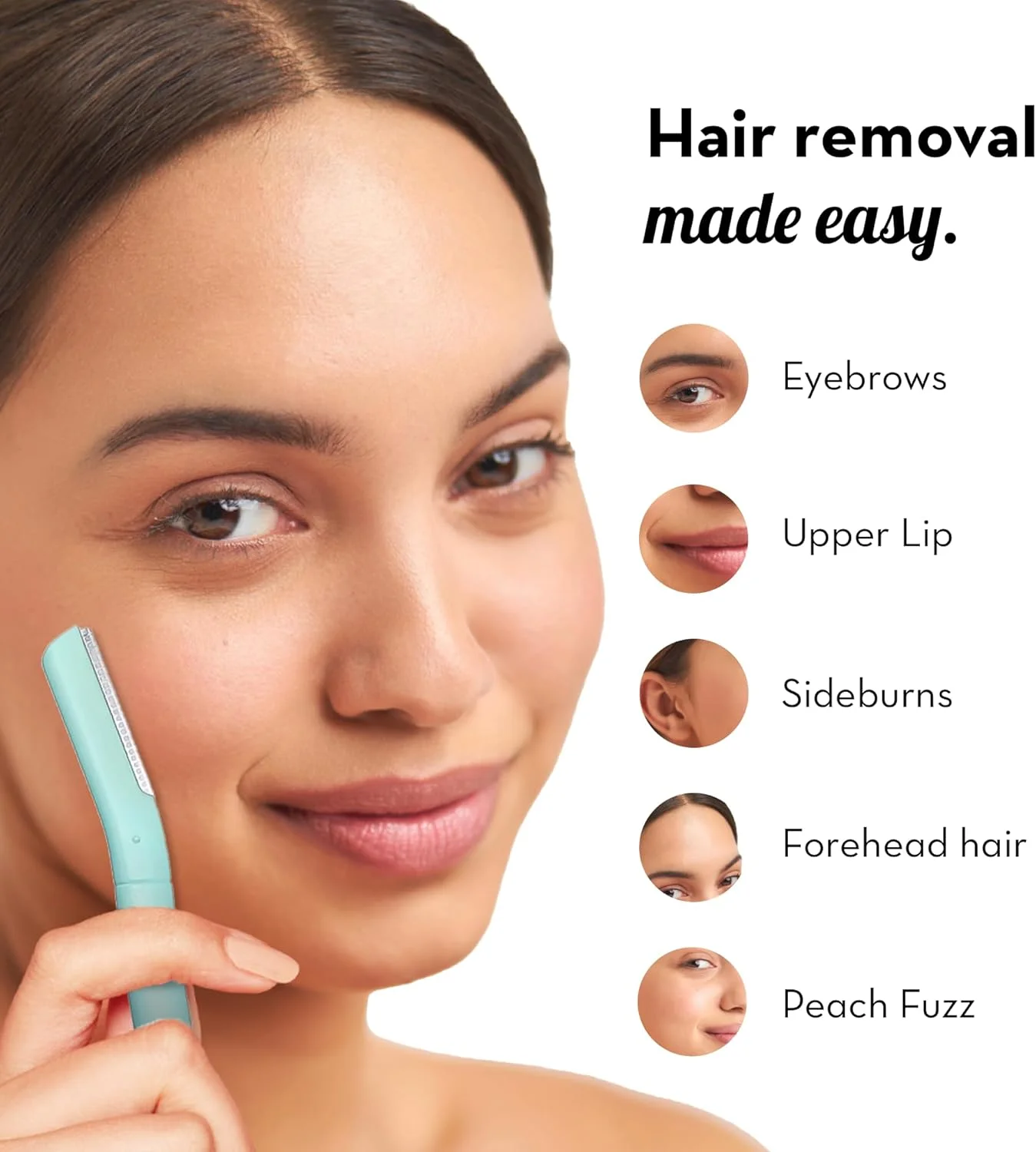 تیغ اصلاح صورت مخملی بی نقص و قابل استفاده مجدد برای بانوان (بسته 3 عددی) | تیغ ابرو و صورت با تیغه فولادی آلمانی تک | از بین بردن فوری و بدون درد موهای لب بالا، پیشانی، خط ریش | جلوگیری از تیغ تیغ اصلاح صورت مخملی بی نقص و قابل استفاده مجدد برای بانوان (بسته 3 عددی) | تیغ ابرو و صورت با تیغه فولادی آلمانی تک | از بین بردن فوری و بدون درد موهای لب بالا، پیشانی، خط ریش | جلوگیری از تیغ