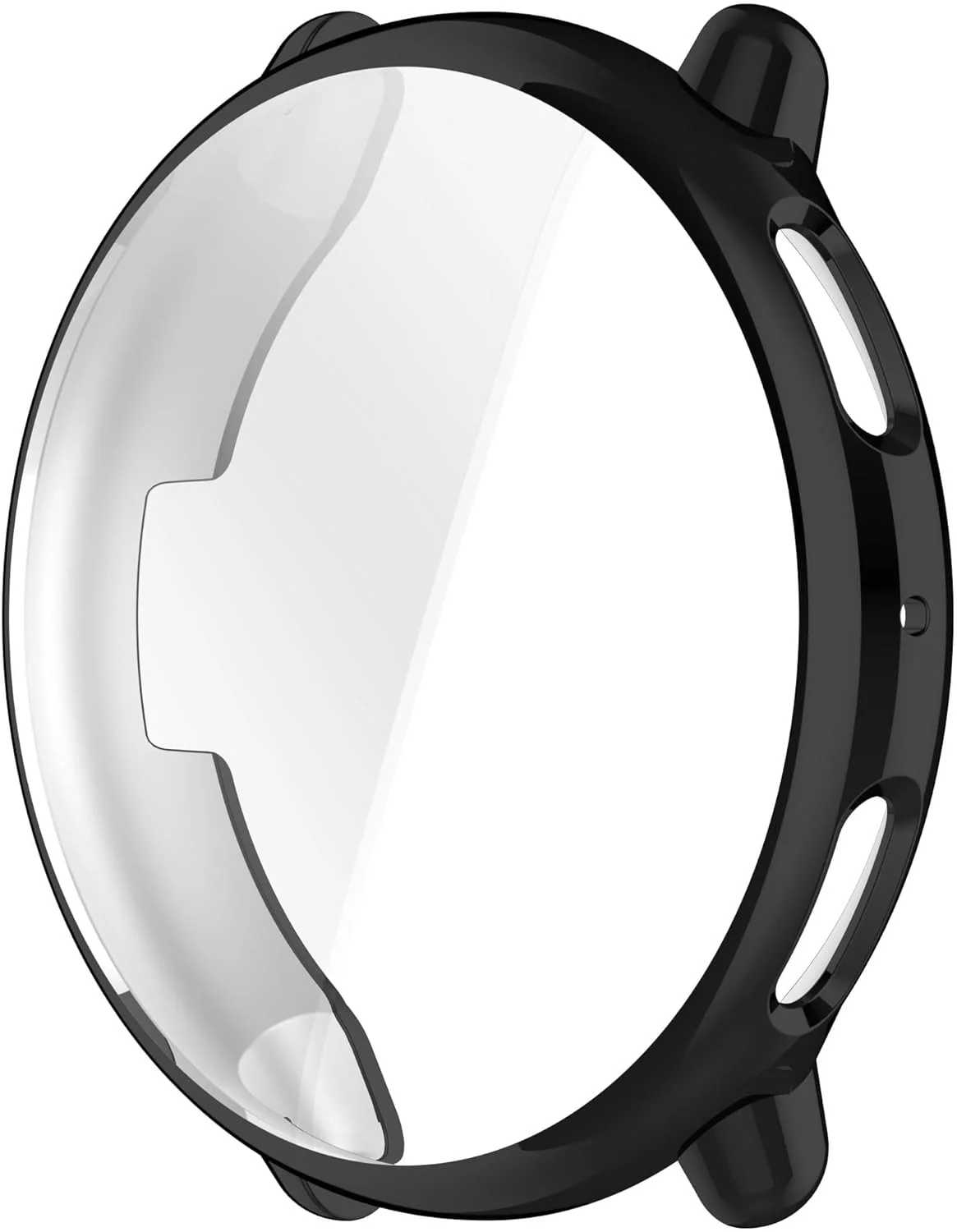 محافظ سیلیکونی نرم SKEIDO مناسب برای Amazfit Active 2، پوشش محافظ تمام اطراف TPU سازگار با ساعت هوشمند Amazfit Active 2 (مشکی)