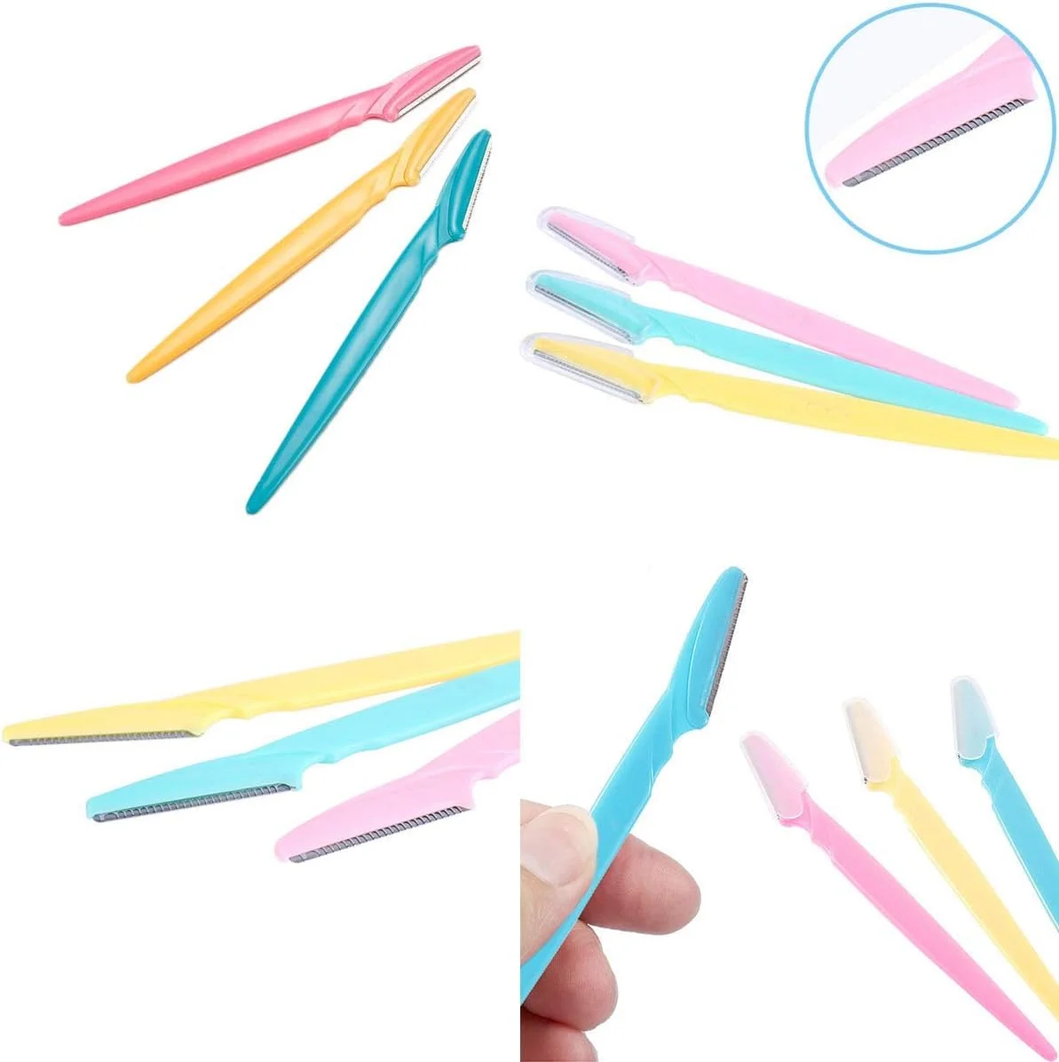 تیغ ابرو ORiTi بسته 3 عددی، اصلاح کننده و حالت دهنده با پوشش دقیق برای آقایان و بانوان، دقت و تیزی بالا برای مرتب کردن و حالت دادن به ابروها، 3 رنگ تیغ ابرو ORiTi بسته 3 عددی، اصلاح کننده و حالت دهنده با پوشش دقیق برای آقایان و بانوان، دقت و تیزی بالا برای مرتب کردن و حالت دادن به ابروها، 3 رنگ