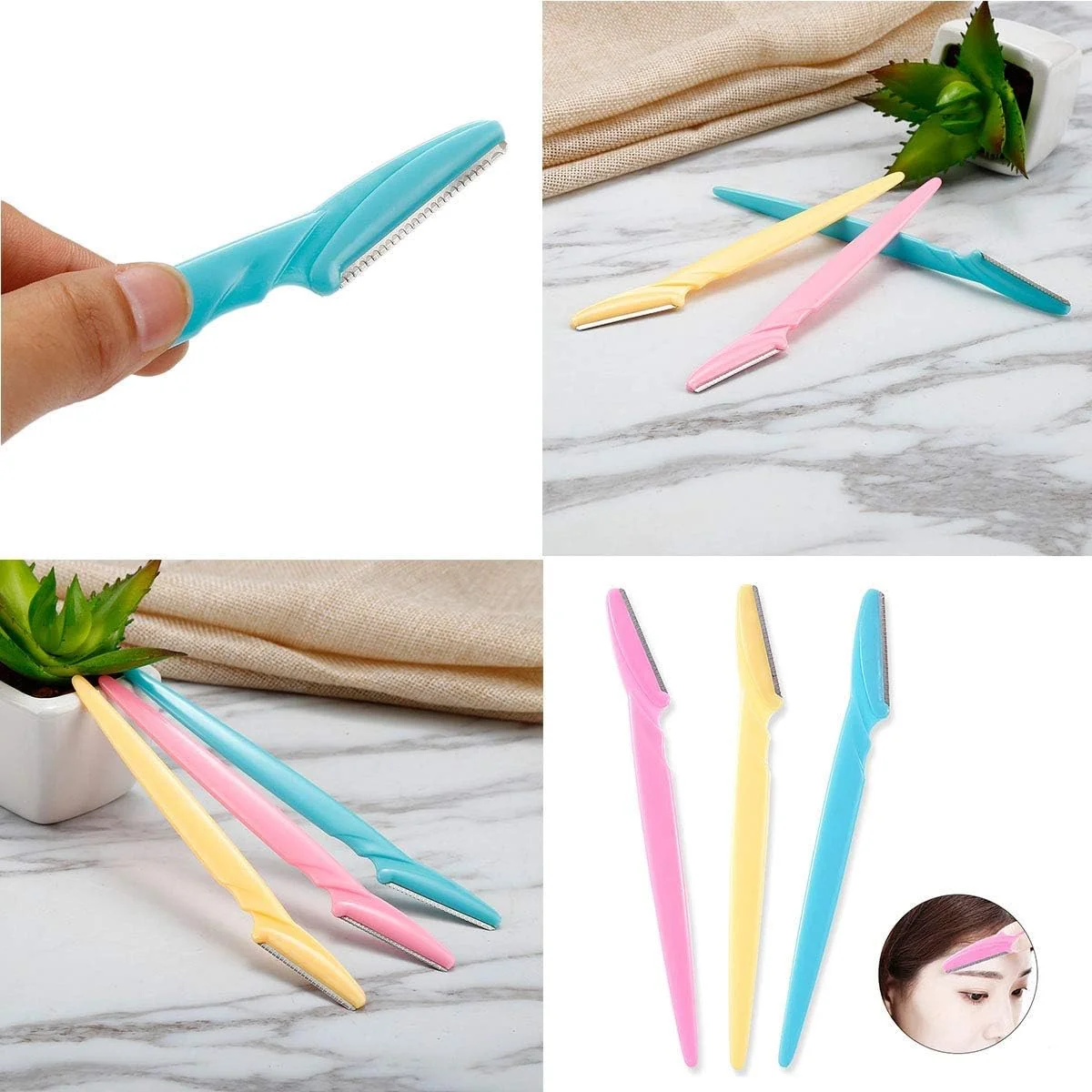 تیغ ابرو ORiTi بسته 3 عددی، اصلاح کننده و حالت دهنده با پوشش دقیق برای آقایان و بانوان، دقت و تیزی بالا برای مرتب کردن و حالت دادن به ابروها، 3 رنگ تیغ ابرو ORiTi بسته 3 عددی، اصلاح کننده و حالت دهنده با پوشش دقیق برای آقایان و بانوان، دقت و تیزی بالا برای مرتب کردن و حالت دادن به ابروها، 3 رنگ