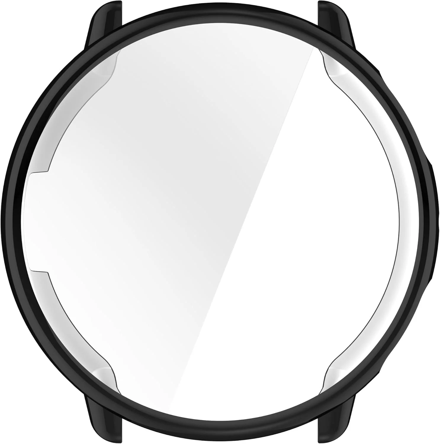 محافظ سیلیکونی نرم SKEIDO مناسب برای Amazfit Active 2، پوشش محافظ تمام اطراف TPU سازگار با ساعت هوشمند Amazfit Active 2 (مشکی)