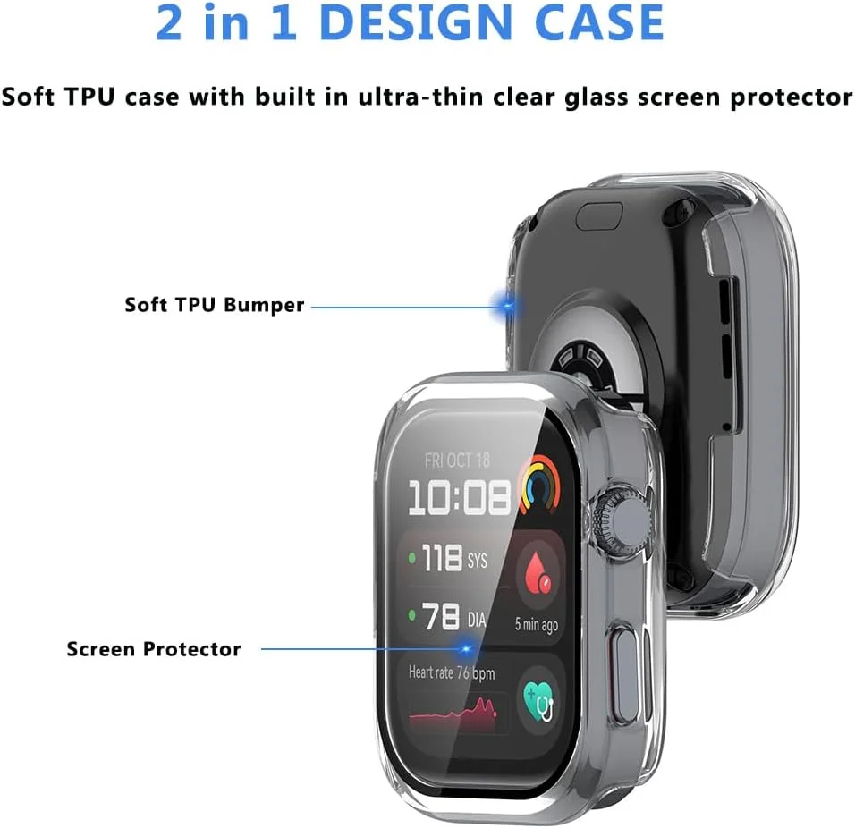 محافظ صفحه نمایش سیلیکونی سازگار با ساعت هوشمند HUAWEI WATCH D2، محافظ صفحه نمایش TPU HD فوق العاده نازک (4 عدد) محافظ صفحه نمایش سیلیکونی سازگار با ساعت هوشمند HUAWEI WATCH D2، محافظ صفحه نمایش TPU HD فوق العاده نازک (4 عدد)