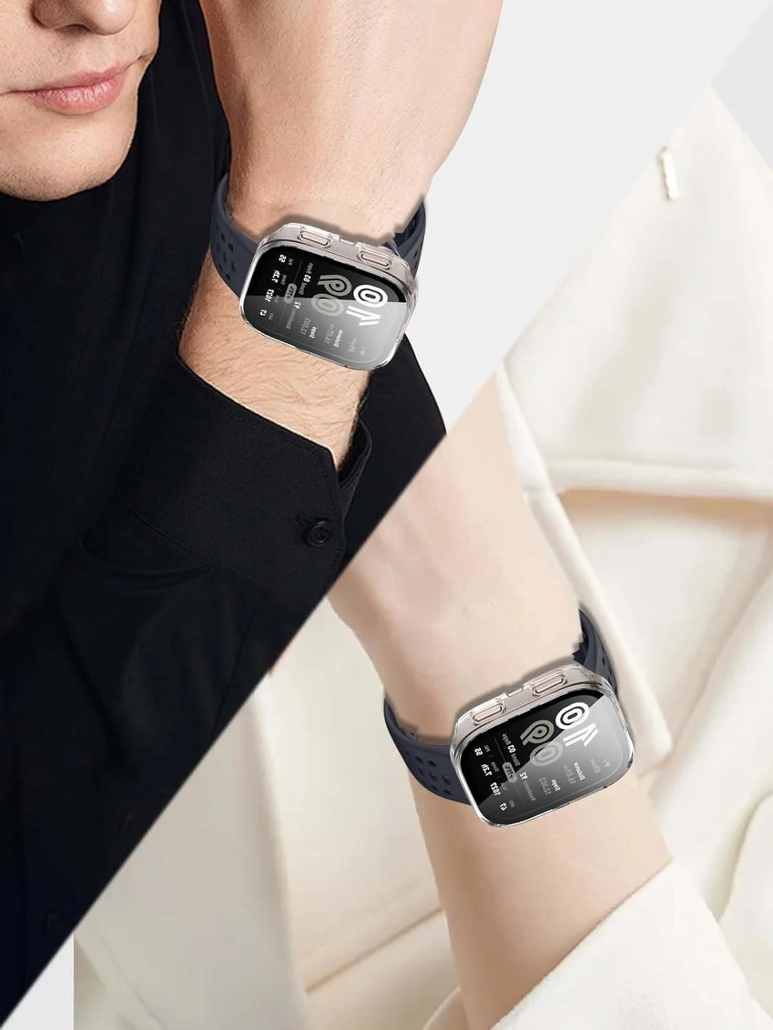 قاب محافظ ساعت هوشمند Amazfit Bip 6، کاور محافظ با محافظ صفحه نمایش شیشه ای حرارت دیده 9H داخلی، بدنه PC سخت، نصب آسان، سازگار با Amazfit Bip 6 46mm (شفاف) - 2 در 1 قاب محافظ ساعت هوشمند Amazfit Bip 6، کاور محافظ با محافظ صفحه نمایش شیشه ای حرارت دیده 9H داخلی، بدنه PC سخت، نصب آسان، سازگار با Amazfit Bip 6 46mm (شفاف) - 2 در 1