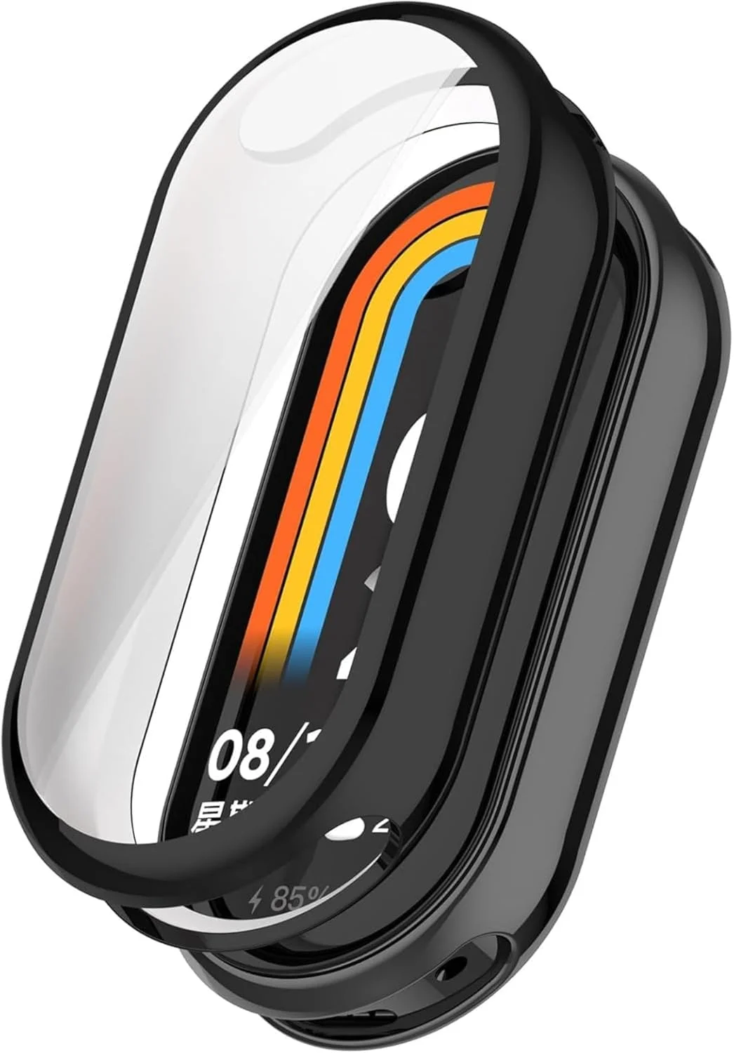 محافظ صفحه نمایش و بدنه سازگار با شیائومی اسمارت بند 10/10 NFC، کاور TPU انعطاف پذیر ضد ضربه و ضد خش برای ساعت هوشمند (مشکی، یک عدد)
