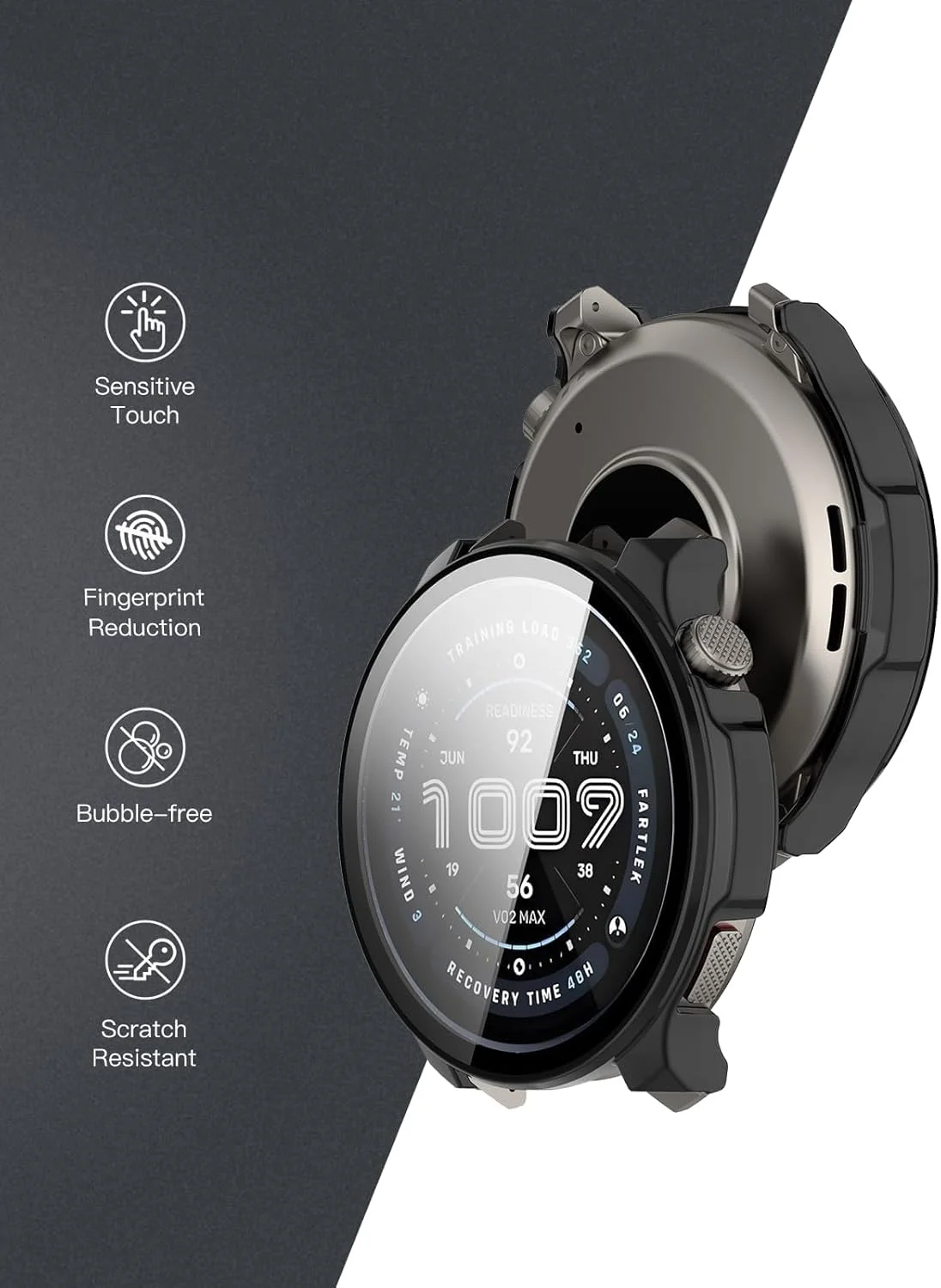 محافظ صفحه نمایش و کیس Skeido برای ساعت هوشمند Amazfit Balance 2، دارای شیشه حرارت دیده 9H، جنس PC سخت، نصب آسان، محافظ صفحه نمایش برای لوازم جانبی ساعت هوشمند Amazfit Balance 2 (مشکی) محافظ صفحه نمایش و کیس Skeido برای ساعت هوشمند Amazfit Balance 2، دارای شیشه حرارت دیده 9H، جنس PC سخت، نصب آسان، محافظ صفحه نمایش برای لوازم جانبی ساعت هوشمند Amazfit Balance 2 (مشکی)