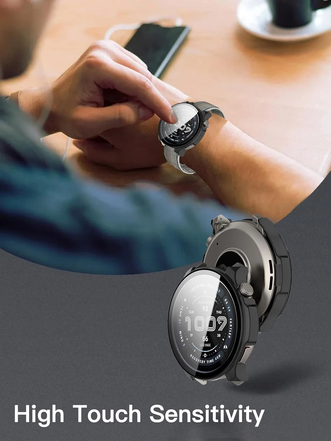 محافظ صفحه نمایش و کیس Skeido برای ساعت هوشمند Amazfit Balance 2، دارای شیشه حرارت دیده 9H، جنس PC سخت، نصب آسان، محافظ صفحه نمایش برای لوازم جانبی ساعت هوشمند Amazfit Balance 2 (مشکی) محافظ صفحه نمایش و کیس Skeido برای ساعت هوشمند Amazfit Balance 2، دارای شیشه حرارت دیده 9H، جنس PC سخت، نصب آسان، محافظ صفحه نمایش برای لوازم جانبی ساعت هوشمند Amazfit Balance 2 (مشکی)