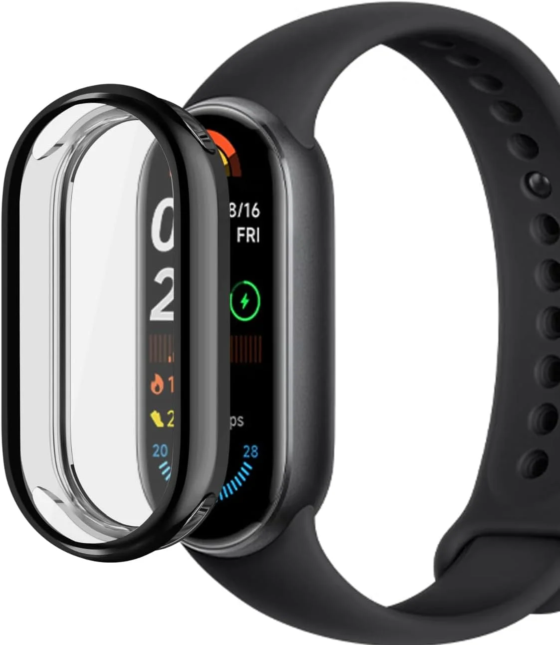 محافظ صفحه نمایش و بدنه سازگار با شیائومی اسمارت بند 10/10 NFC، کاور TPU انعطاف پذیر ضد ضربه و ضد خش برای ساعت هوشمند (مشکی، یک عدد) محافظ صفحه نمایش و بدنه سازگار با شیائومی اسمارت بند 10/10 NFC، کاور TPU انعطاف پذیر ضد ضربه و ضد خش برای ساعت هوشمند (مشکی، یک عدد)