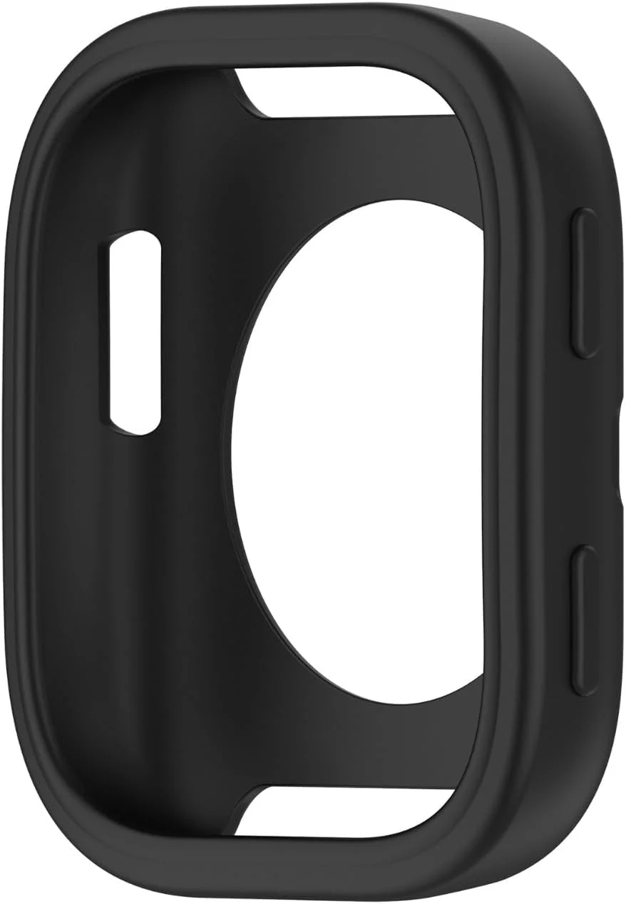 قاب سیلیکونی SKEIDO برای Huami Amazfit Bip6 (A2435)، کاور TPU نرم و ضد ضربه، محافظ صفحه نمایش فراگیر، قاب محافظ برای ساعت هوشمند Amazfit Bip 6 (مشکی)