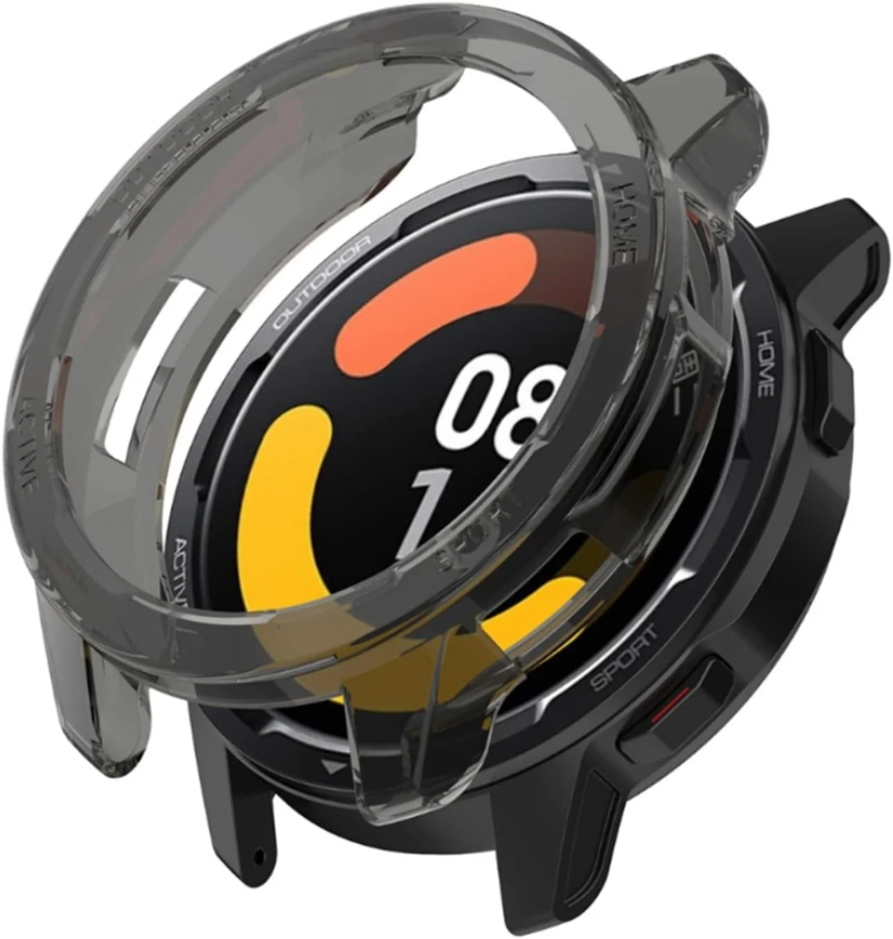 قاب محافظ صفحه نمایش SKEIDO مناسب برای ساعت هوشمند شیائومی Mi Watch S1 Active / Color2، کاور محافظ بامپر برای ساعت Mi Watch S1 Active