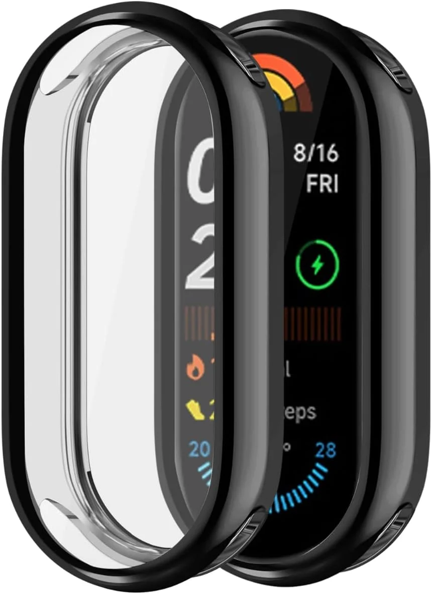 محافظ صفحه نمایش و بدنه سازگار با شیائومی اسمارت بند 10/10 NFC، کاور TPU انعطاف پذیر ضد ضربه و ضد خش برای ساعت هوشمند (مشکی، یک عدد) محافظ صفحه نمایش و بدنه سازگار با شیائومی اسمارت بند 10/10 NFC، کاور TPU انعطاف پذیر ضد ضربه و ضد خش برای ساعت هوشمند (مشکی، یک عدد)