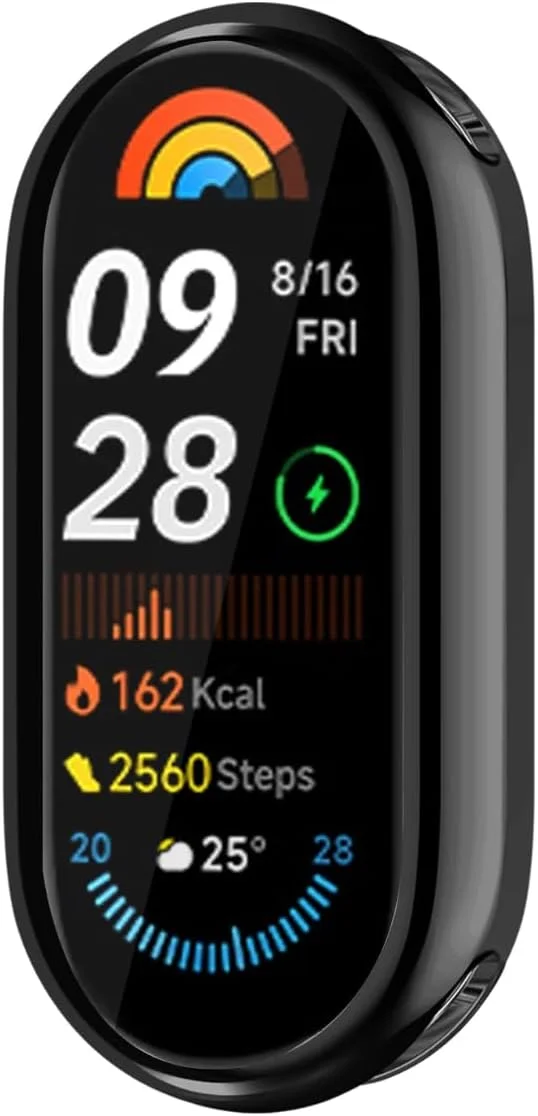 محافظ صفحه نمایش و بدنه سازگار با شیائومی اسمارت بند 10/10 NFC، کاور TPU انعطاف پذیر ضد ضربه و ضد خش برای ساعت هوشمند (مشکی، یک عدد) محافظ صفحه نمایش و بدنه سازگار با شیائومی اسمارت بند 10/10 NFC، کاور TPU انعطاف پذیر ضد ضربه و ضد خش برای ساعت هوشمند (مشکی، یک عدد)