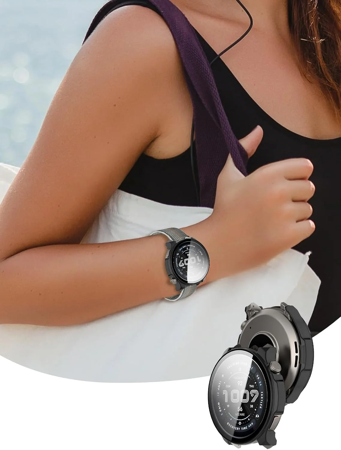 محافظ صفحه نمایش و کیس Skeido برای ساعت هوشمند Amazfit Balance 2، دارای شیشه حرارت دیده 9H، جنس PC سخت، نصب آسان، محافظ صفحه نمایش برای لوازم جانبی ساعت هوشمند Amazfit Balance 2 (مشکی) محافظ صفحه نمایش و کیس Skeido برای ساعت هوشمند Amazfit Balance 2، دارای شیشه حرارت دیده 9H، جنس PC سخت، نصب آسان، محافظ صفحه نمایش برای لوازم جانبی ساعت هوشمند Amazfit Balance 2 (مشکی)