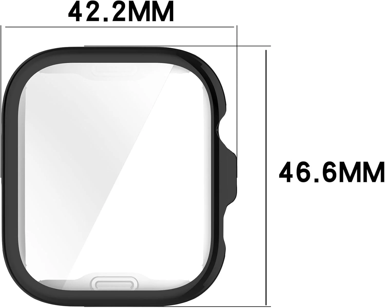 محافظ صفحه نمایش و قاب یک عددی SKEIDO برای ساعت هوشمند Huawei Watch Fit 4، پوشش کامل TPU نرم و ضد ضربه و ضد خش برای ساعت هوشمند Huawei Watch Fit4 (شفاف)