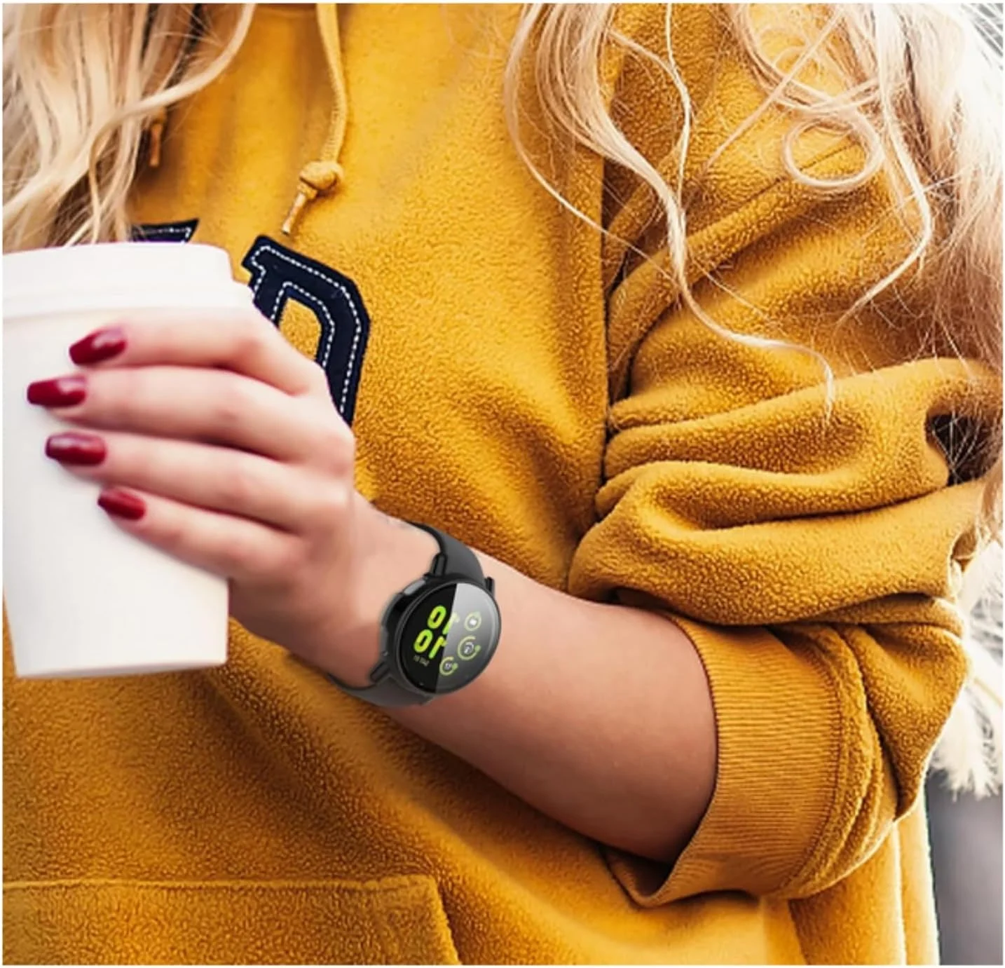 قاب محافظ سخت کامپیوتر SKEIDO به همراه محافظ صفحه نمایش شیشه ای تمپرد و بامپر برای ساعت هوشمند Garmin Active5 - شفاف