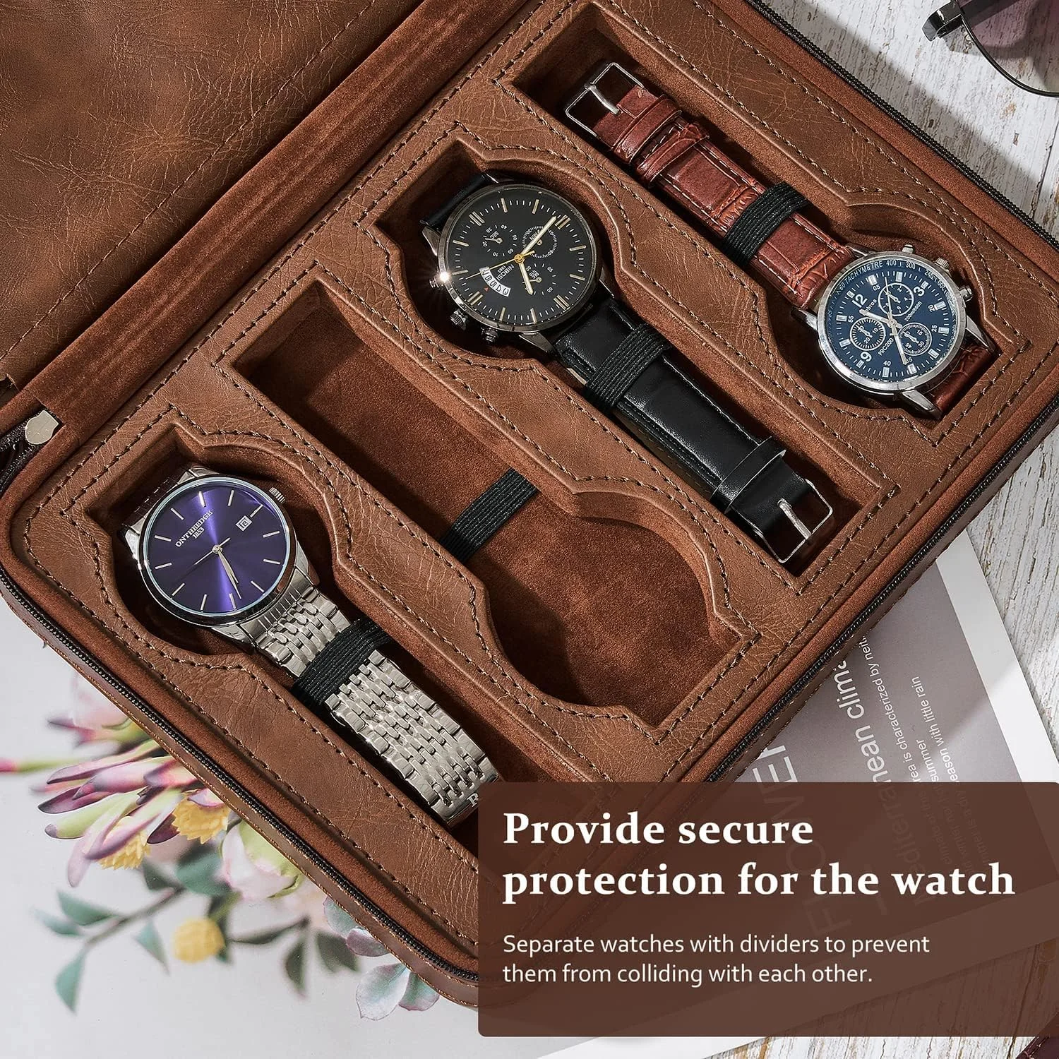کیف مسافرتی ساعت، جعبه ساعت 8 خانه، برای آقایان، سازمان دهنده قابل حمل ساعت، جعبه نمایش ساعت چرمی PU، لوازم جانبی ساعت، مناسب برای ساعت های مچی و ساعت های هوشمند، سازمان دهنده ساعت مسافرتی کیف مسافرتی ساعت، جعبه ساعت 8 خانه، برای آقایان، سازمان دهنده قابل حمل ساعت، جعبه نمایش ساعت چرمی PU، لوازم جانبی ساعت، مناسب برای ساعت های مچی و ساعت های هوشمند، سازمان دهنده ساعت مسافرتی