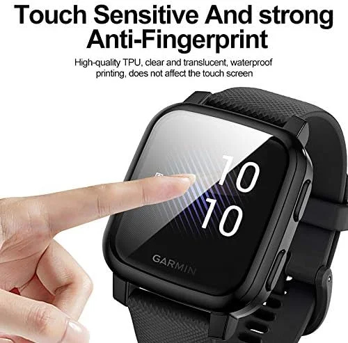 محافظ صفحه نمایش و قاب Oasisgalore مدل Venu Sq، پوشش کامل محافظ TPU برای ساعت هوشمند، بسته 3 عددی