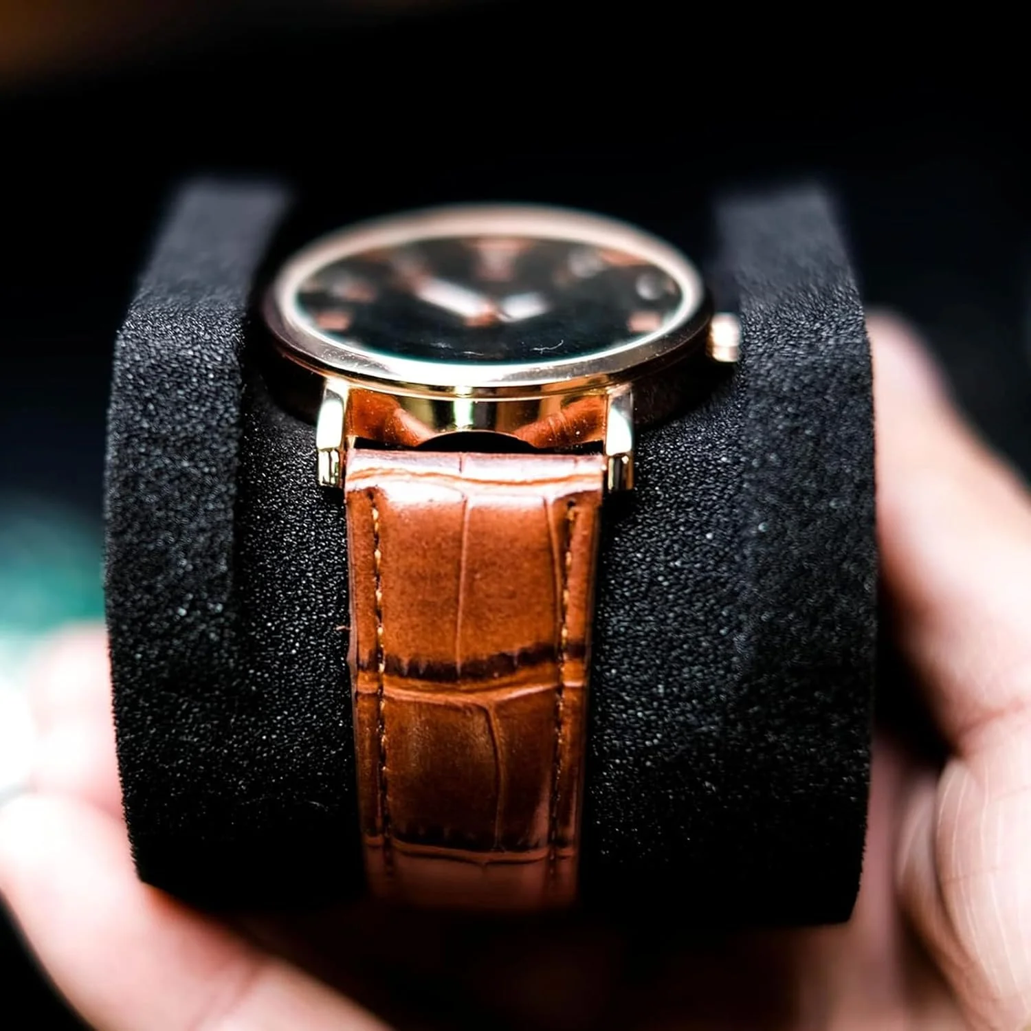 جعبه ساعت 2 عددی، جعبه سازمان دهنده 5 خانه ساعت برای مردان، جعبه جواهرات مسافرتی قابل حمل مناسب برای انواع ساعت های مچی و ساعت های هوشمند تا 55 میلی متر جعبه ساعت 2 عددی، جعبه سازمان دهنده 5 خانه ساعت برای مردان، جعبه جواهرات مسافرتی قابل حمل مناسب برای انواع ساعت های مچی و ساعت های هوشمند تا 55 میلی متر