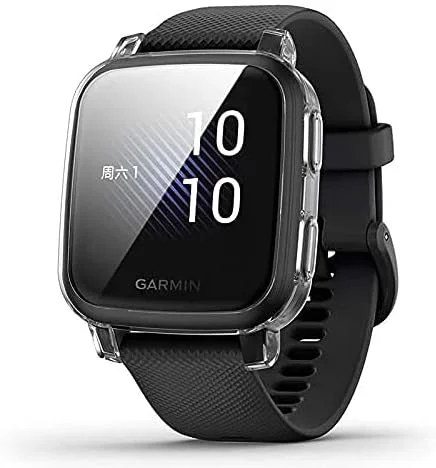 محافظ صفحه نمایش و قاب Oasisgalore مدل Venu Sq، پوشش کامل محافظ TPU برای ساعت هوشمند، بسته 3 عددی