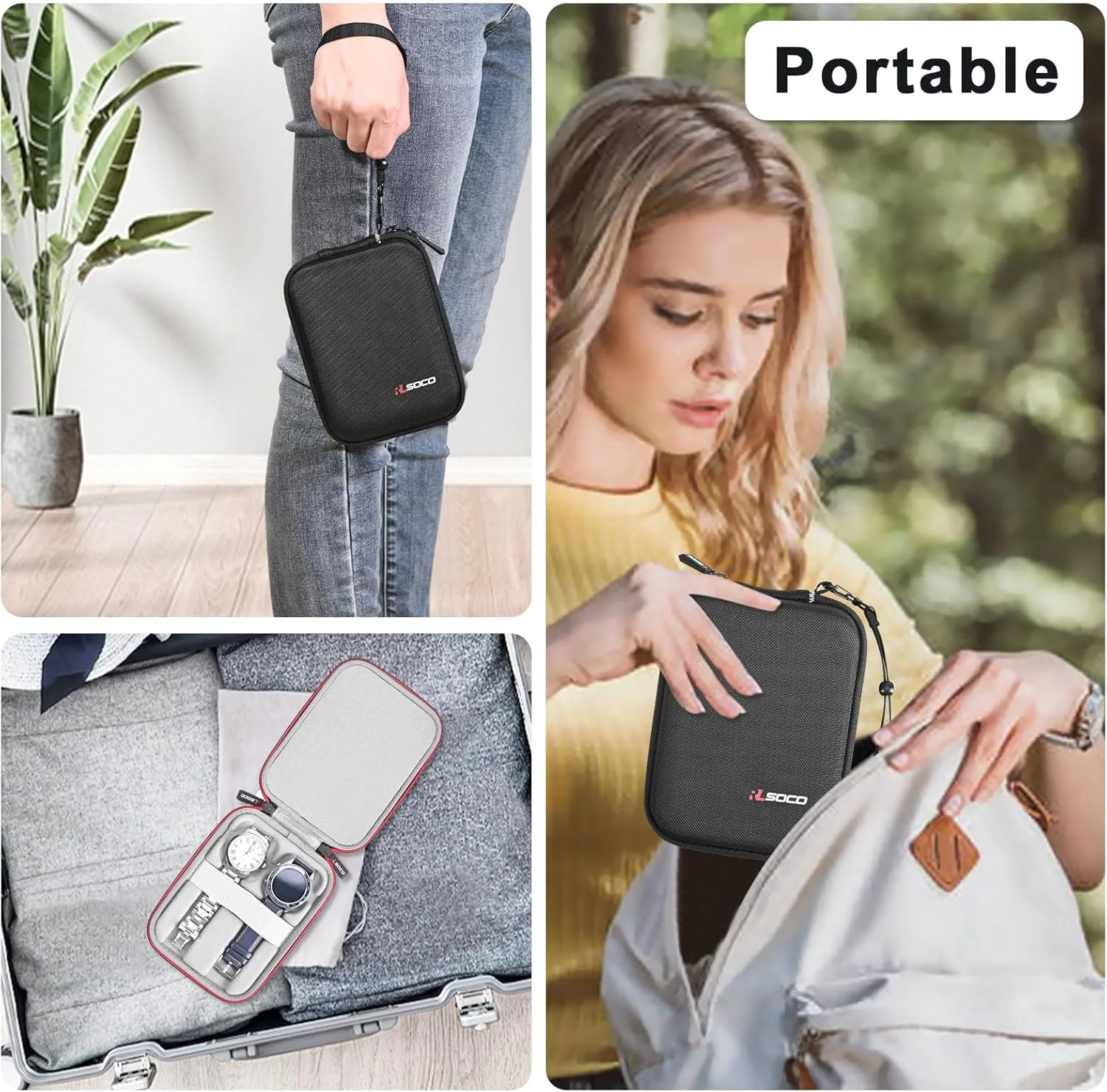 کیف نگهداری و سازمان دهنده ساعت RLSOCO برای 2 ساعت، محافظت قابل حمل و مقاوم را فراهم می کند، مناسب برای ساعت های مچی و هوشمند کاسیو/تایمکس/فسیل/اپل/سامسونگ و بیشتر تا اندازه 46 * 50 میلی متر کیف نگهداری و سازمان دهنده ساعت RLSOCO برای 2 ساعت، محافظت قابل حمل و مقاوم را فراهم می کند، مناسب برای ساعت های مچی و هوشمند کاسیو/تایمکس/فسیل/اپل/سامسونگ و بیشتر تا اندازه 46 * 50 میلی متر