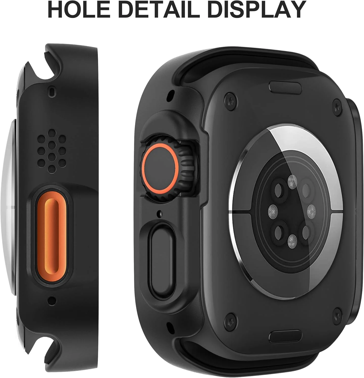 محافظ صفحه نمایش Suoman بسته 2 عددی مناسب برای اپل واچ Ultra/Ultra 2 49mm، محافظ صفحه نمایش تمام دور PC شیشه حرارت دیده فوق العاده نازک برای پوشش محافظ iWatch Ultra/iWatch Ultra 2 49mm - مشکی محافظ صفحه نمایش Suoman بسته 2 عددی مناسب برای اپل واچ Ultra/Ultra 2 49mm، محافظ صفحه نمایش تمام دور PC شیشه حرارت دیده فوق العاده نازک برای پوشش محافظ iWatch Ultra/iWatch Ultra 2 49mm - مشکی