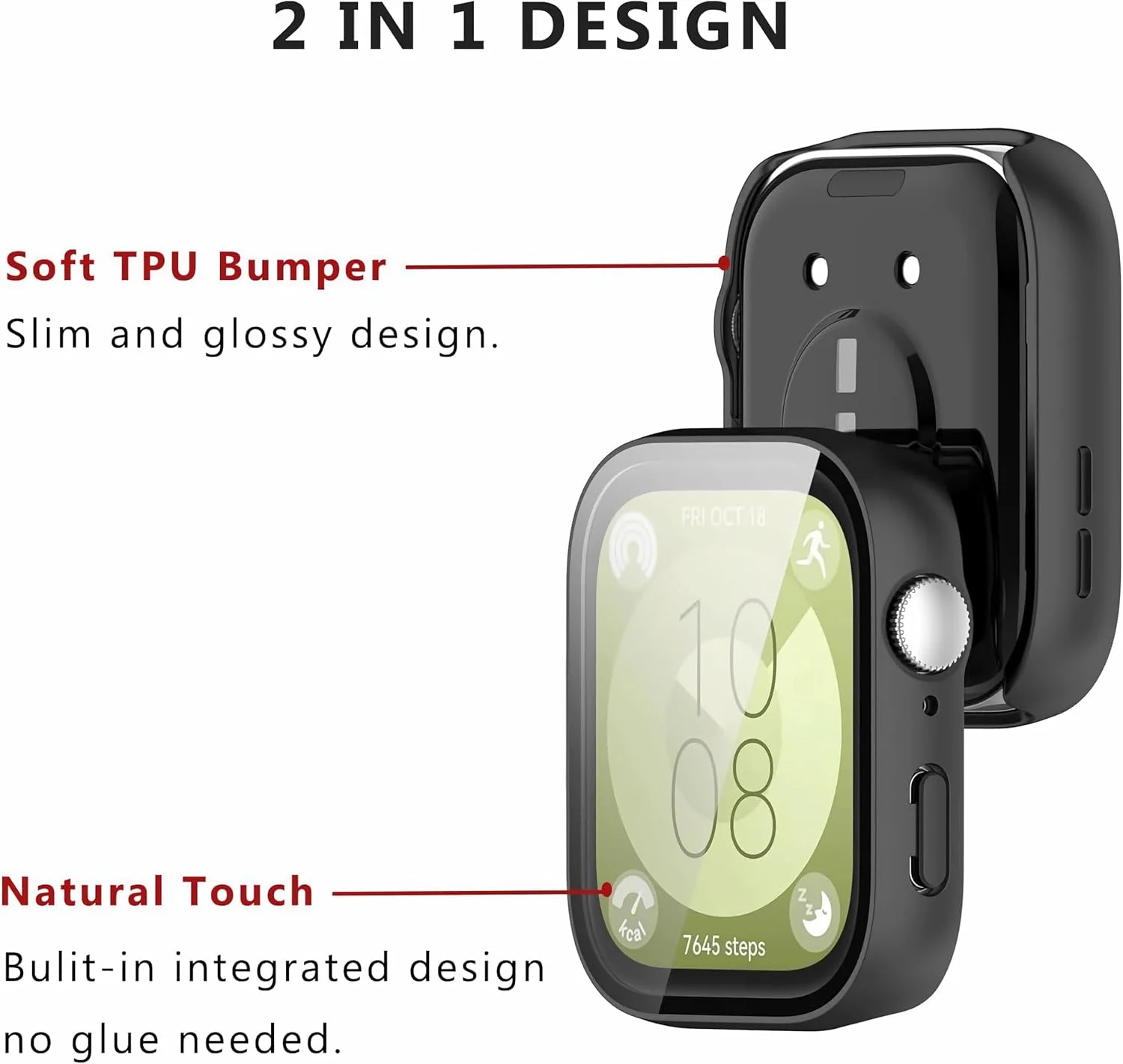 Protective Watch Case Screen Protector Compatible with HUAWEI WATCH FIT4,TPU HD Ultra-Thin Watch Cover (5 Packs) Protective Watch Case Screen Protector Compatible with HUAWEI WATCH FIT4,TPU HD Ultra-Thin Watch Cover (5 Packs)