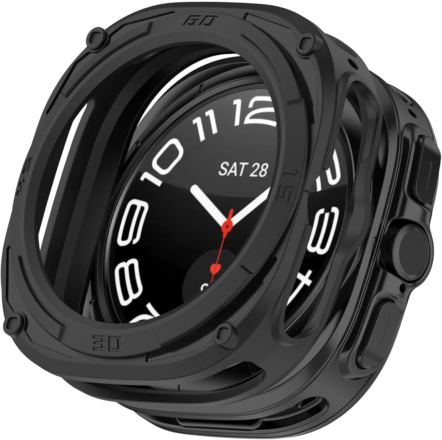 کاور محافظ دیسکول سازگار با ساعت هوشمند سامسونگ گلکسی واچ Ultra 47mm، قاب محافظ TPU نرم ضد ضربه و لوازم جانبی ساعت هوشمند (مشکی) کاور محافظ دیسکول سازگار با ساعت هوشمند سامسونگ گلکسی واچ Ultra 47mm، قاب محافظ TPU نرم ضد ضربه و لوازم جانبی ساعت هوشمند (مشکی)