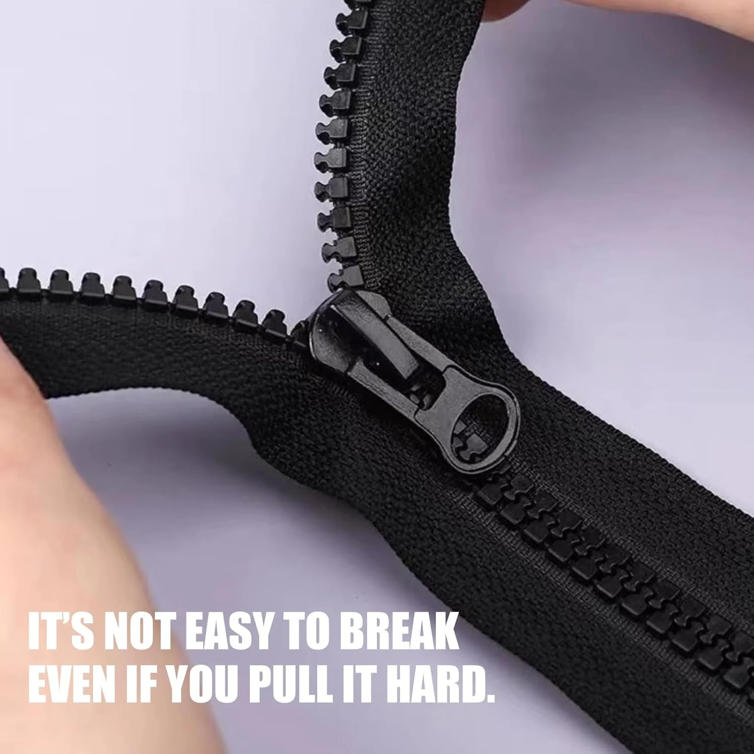 زیپ جداشدنی Biglumin ZIPPER - زیپ مشکی 80 سانتیمتری، قابل استفاده برای لباس، بالش، چادر، کیف دستی (2 عدد) زیپ جداشدنی Biglumin ZIPPER - زیپ مشکی 80 سانتیمتری، قابل استفاده برای لباس، بالش، چادر، کیف دستی (2 عدد)