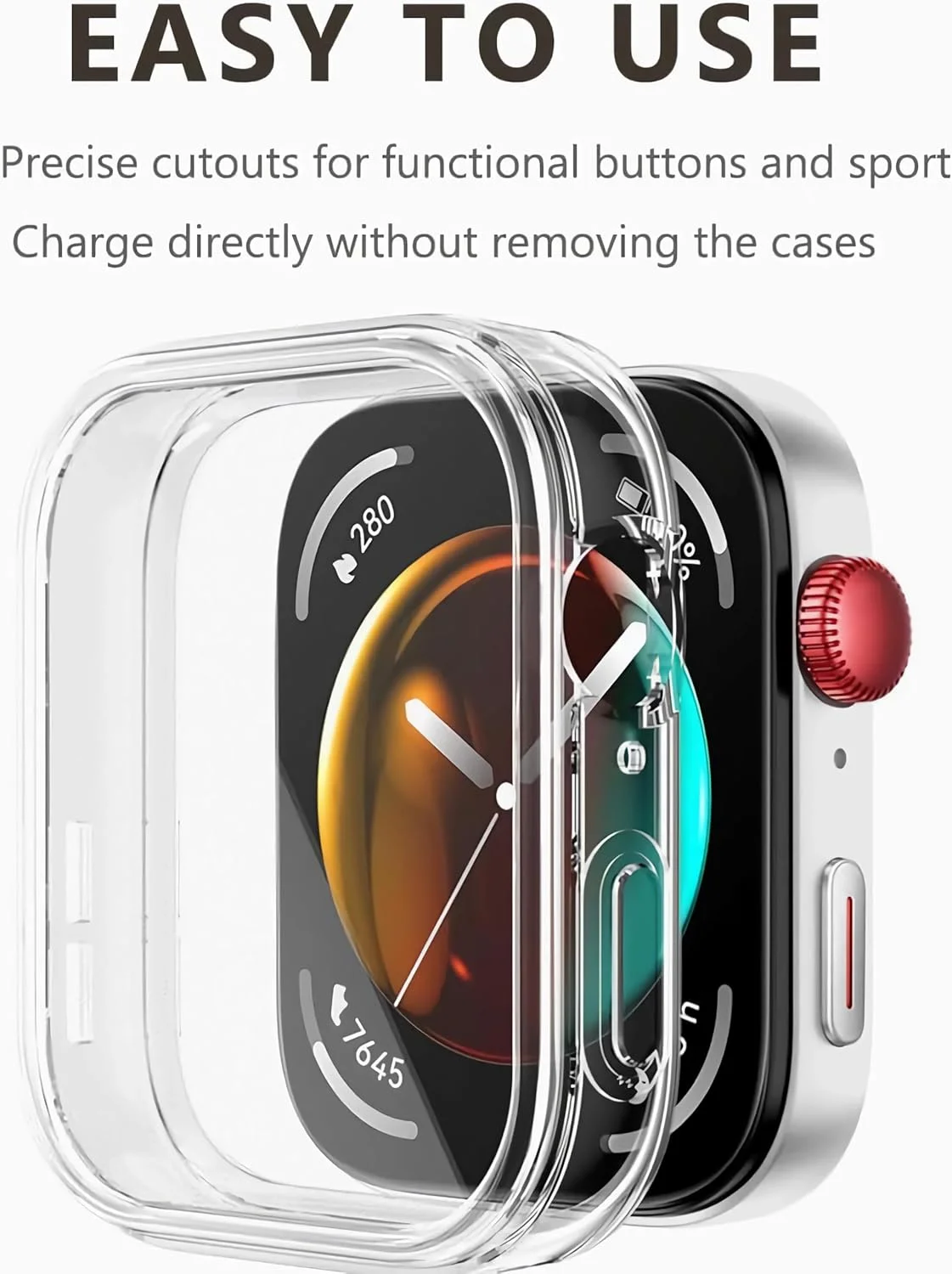 Protective Watch Case Screen Protector Compatible with HUAWEI WATCH FIT4,TPU HD Ultra-Thin Watch Cover (5 Packs) Protective Watch Case Screen Protector Compatible with HUAWEI WATCH FIT4,TPU HD Ultra-Thin Watch Cover (5 Packs)