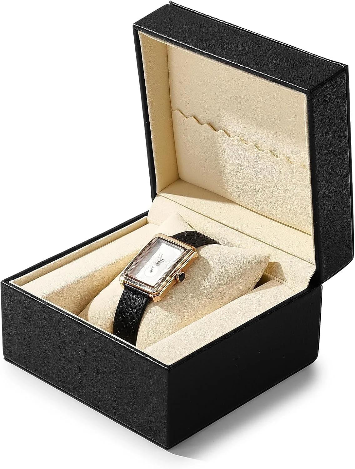جعبه ساعت LBOYLOVE®، جعبه تکی ساعت چرمی PU با کوسن جداشدنی برای زنان و مردان، جعبه نمایش ساعت، جعبه نگهداری قابل حمل برای ساعت مچی، ساعت های هوشمند، دستبندها جعبه ساعت LBOYLOVE®، جعبه تکی ساعت چرمی PU با کوسن جداشدنی برای زنان و مردان، جعبه نمایش ساعت، جعبه نگهداری قابل حمل برای ساعت مچی، ساعت های هوشمند، دستبندها
