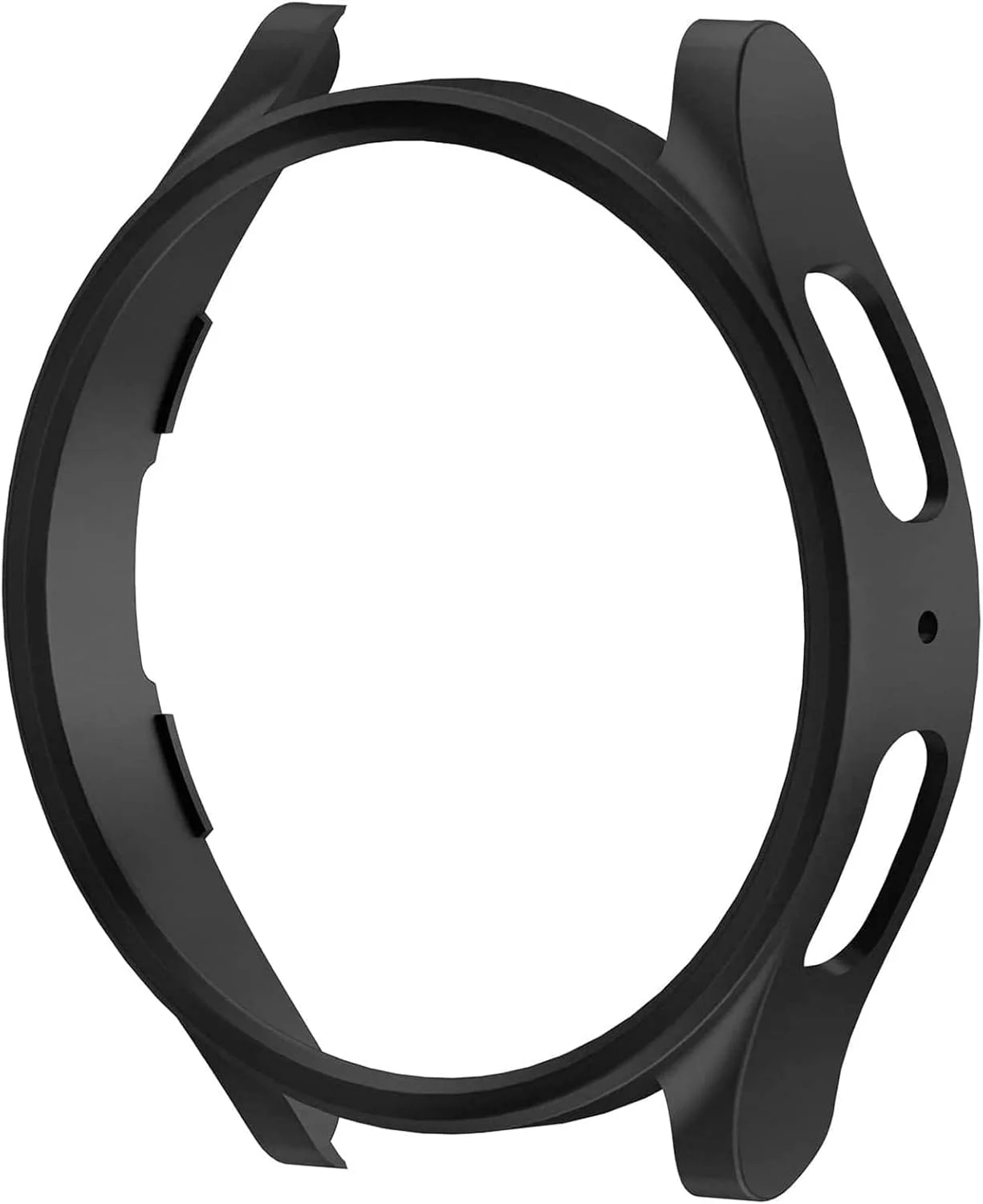 قاب محافظ جایگزین Disscool سازگار با ساعت هوشمند سامسونگ گلکسی Watch5 Pro 45mm، قاب محافظ نرم و ضد ضربه PC برای لوازم جانبی ساعت هوشمند مردانه و زنانه (PC/مشکی)