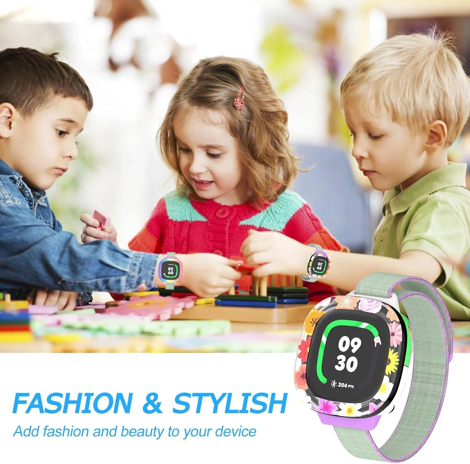 محافظ لبه ساعت هوشمند کودکانه Fitbit Google Ace LTE، بسته 2 عددی، کاور محافظ کارتونی زیبا، ضربه گیر سیلیکونی نرم، بادوام و نصب آسان برای استفاده روزانه محافظ لبه ساعت هوشمند کودکانه Fitbit Google Ace LTE، بسته 2 عددی، کاور محافظ کارتونی زیبا، ضربه گیر سیلیکونی نرم، بادوام و نصب آسان برای استفاده روزانه