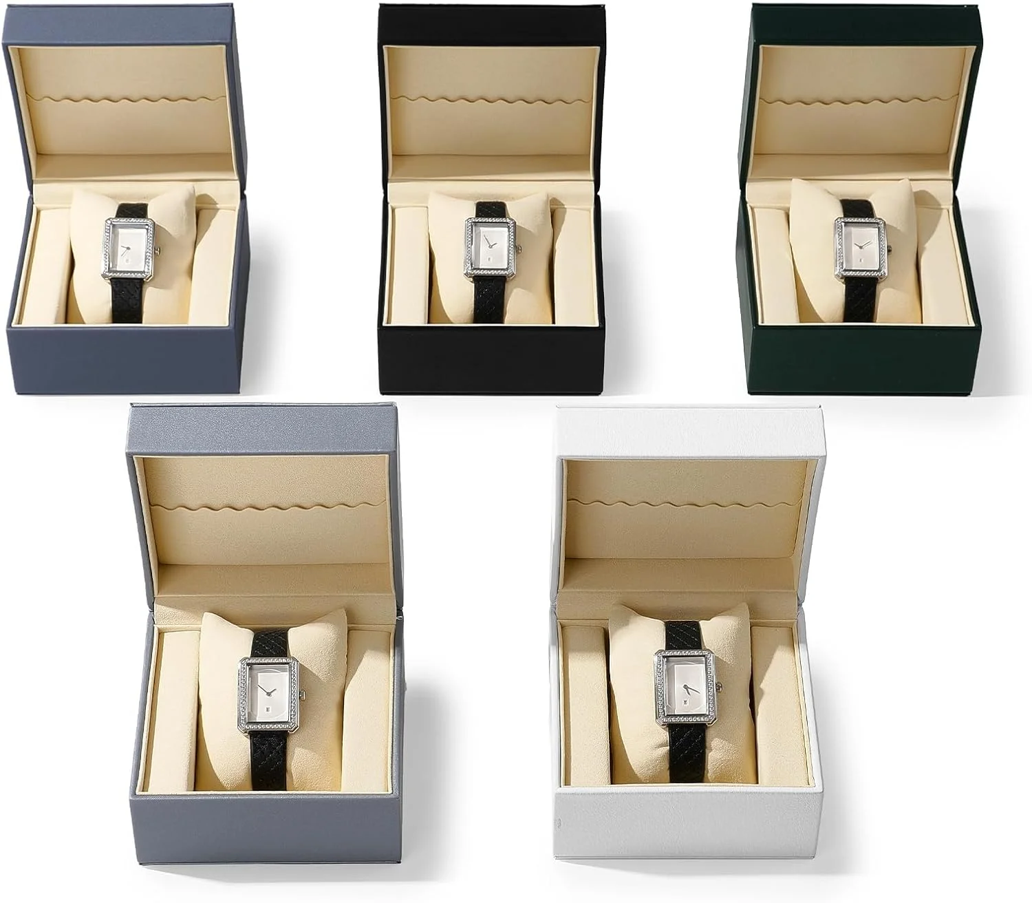 جعبه ساعت LBOYLOVE®، جعبه تکی ساعت چرمی PU با کوسن جداشدنی برای زنان و مردان، جعبه نمایش ساعت، جعبه نگهداری قابل حمل برای ساعت مچی، ساعت های هوشمند، دستبندها جعبه ساعت LBOYLOVE®، جعبه تکی ساعت چرمی PU با کوسن جداشدنی برای زنان و مردان، جعبه نمایش ساعت، جعبه نگهداری قابل حمل برای ساعت مچی، ساعت های هوشمند، دستبندها